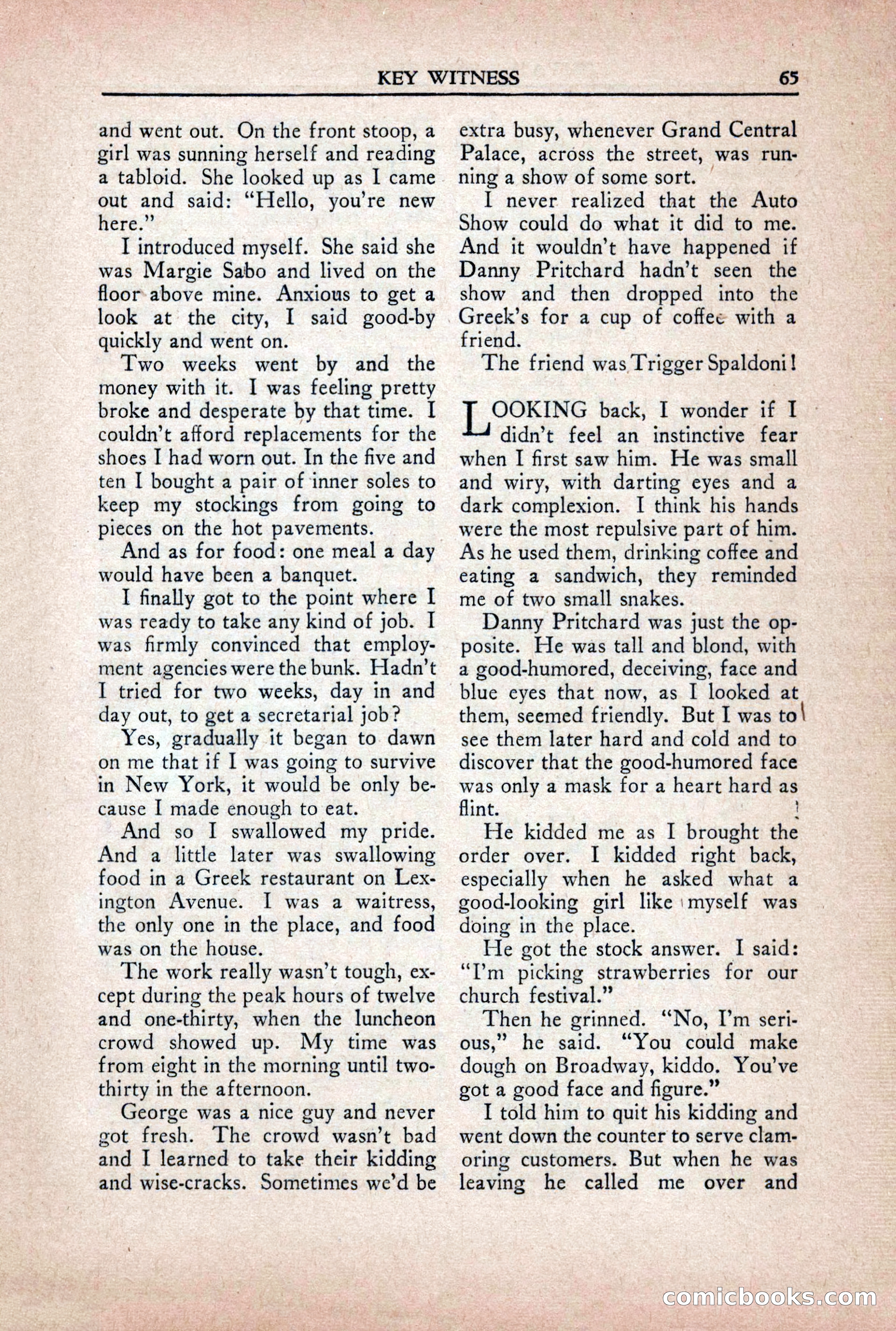 Private Detective Stories, October 1940 — page 67 of 132