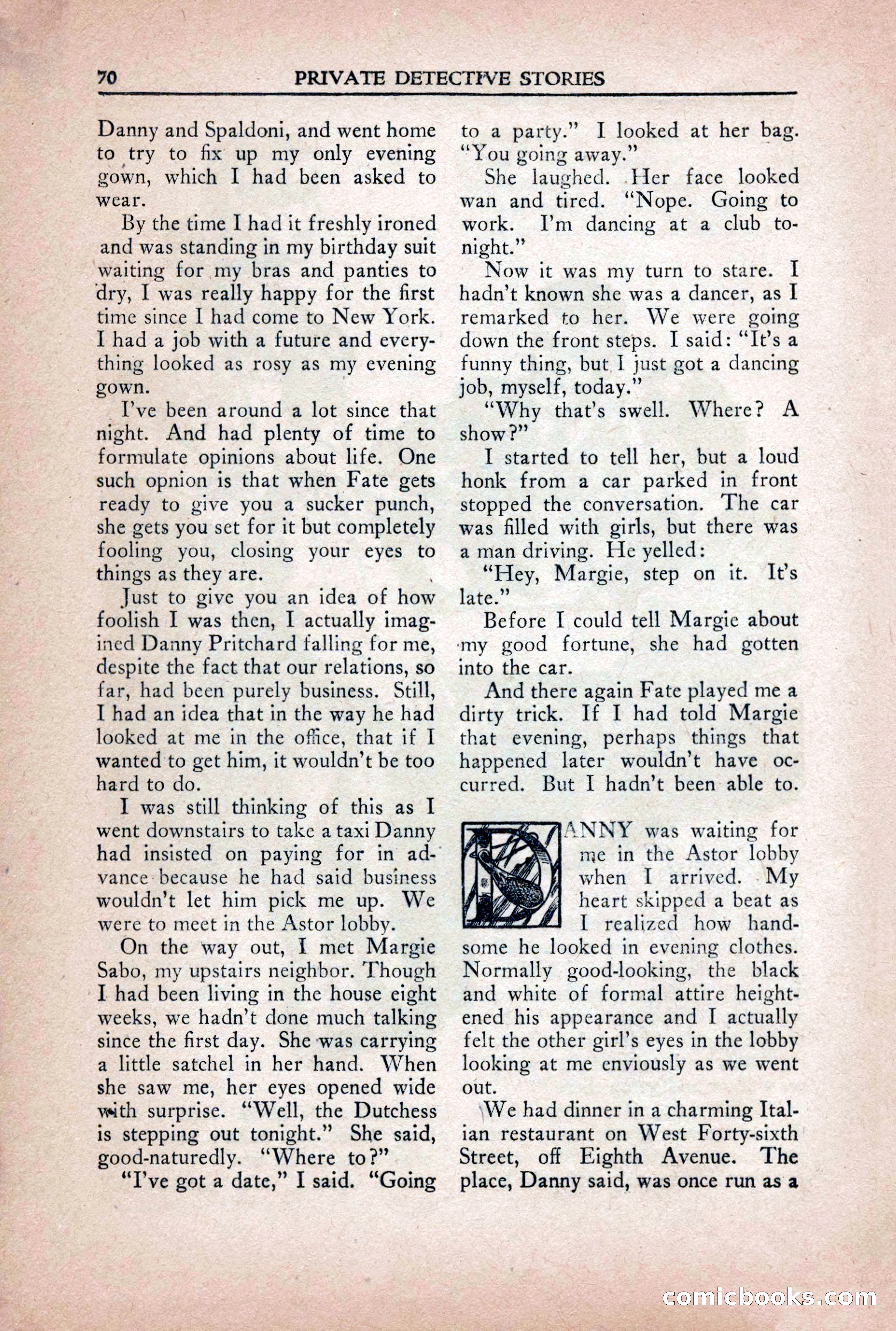 Private Detective Stories, October 1940 — page 72 of 132