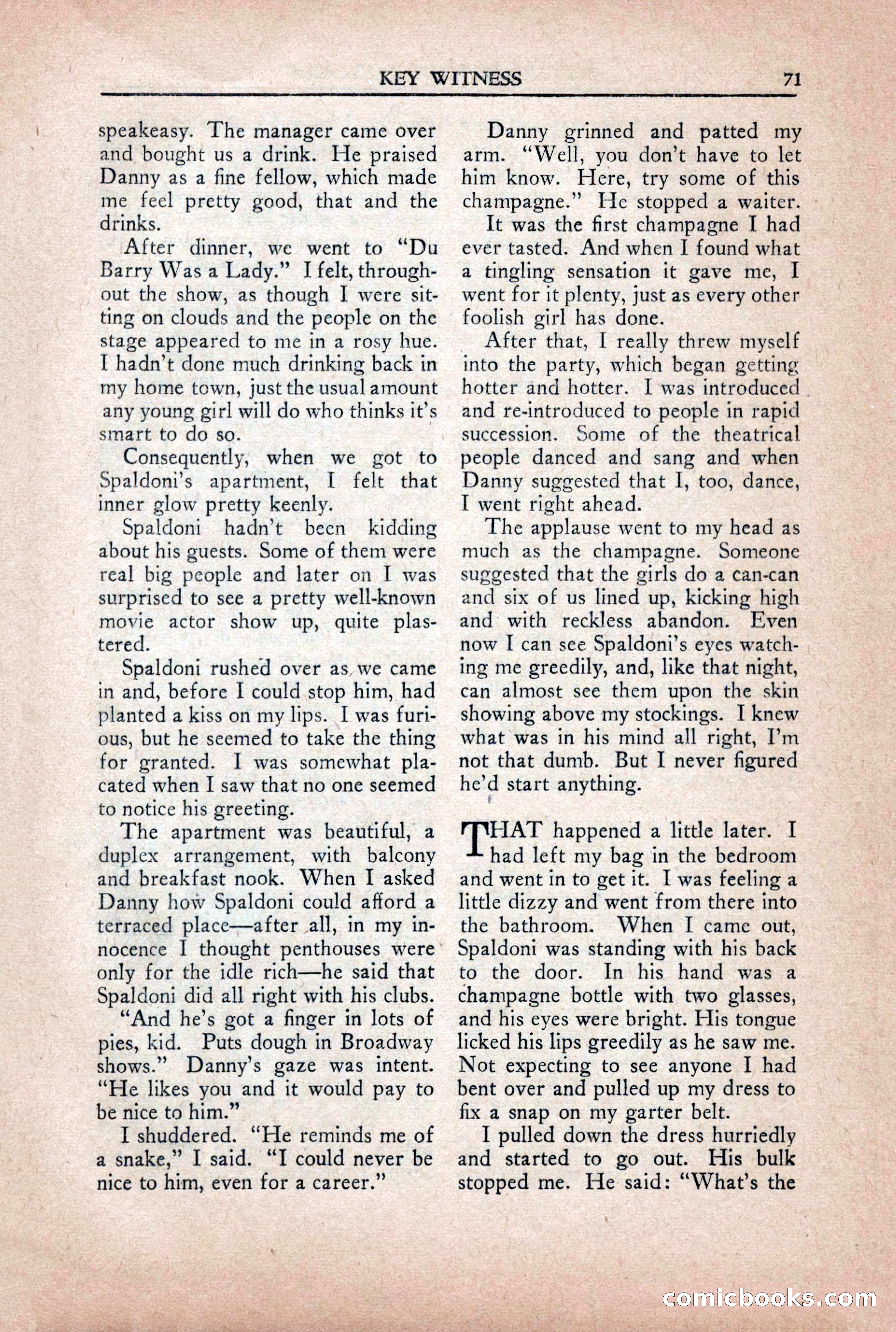 Private Detective Stories, October 1940 — page 73 of 132
