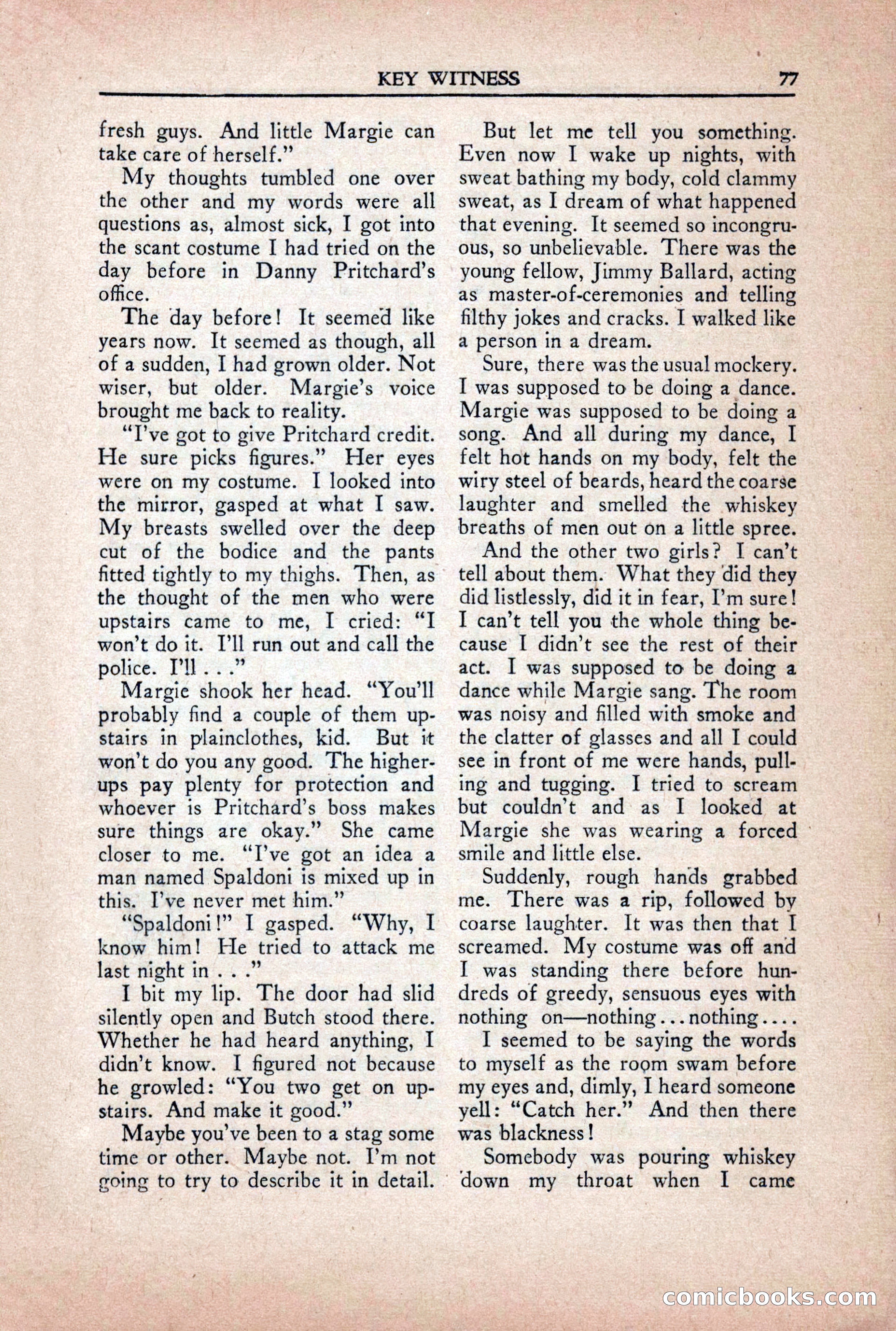 Private Detective Stories, October 1940 — page 79 of 132