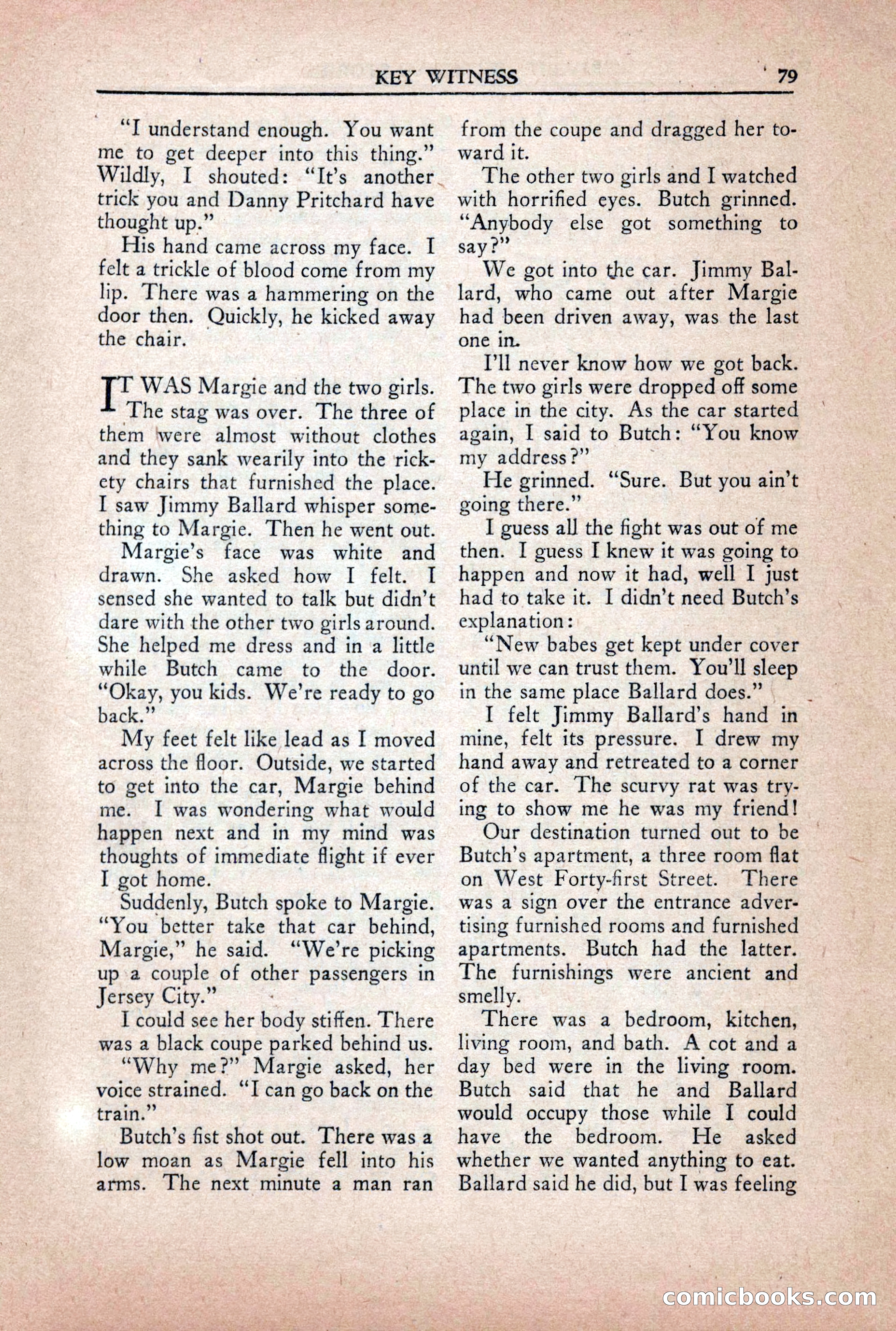 Private Detective Stories, October 1940 — page 81 of 132