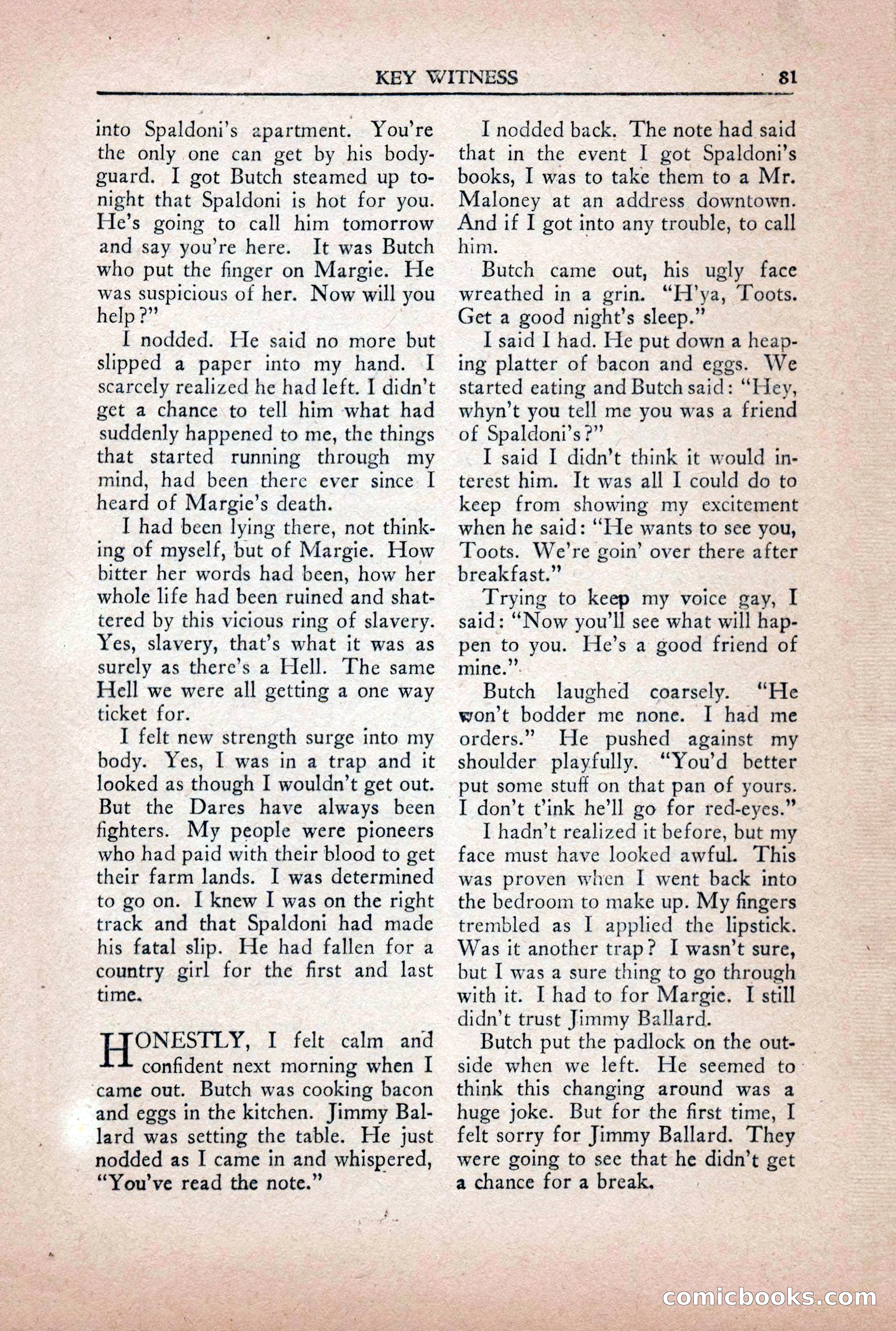 Private Detective Stories, October 1940 — page 83 of 132