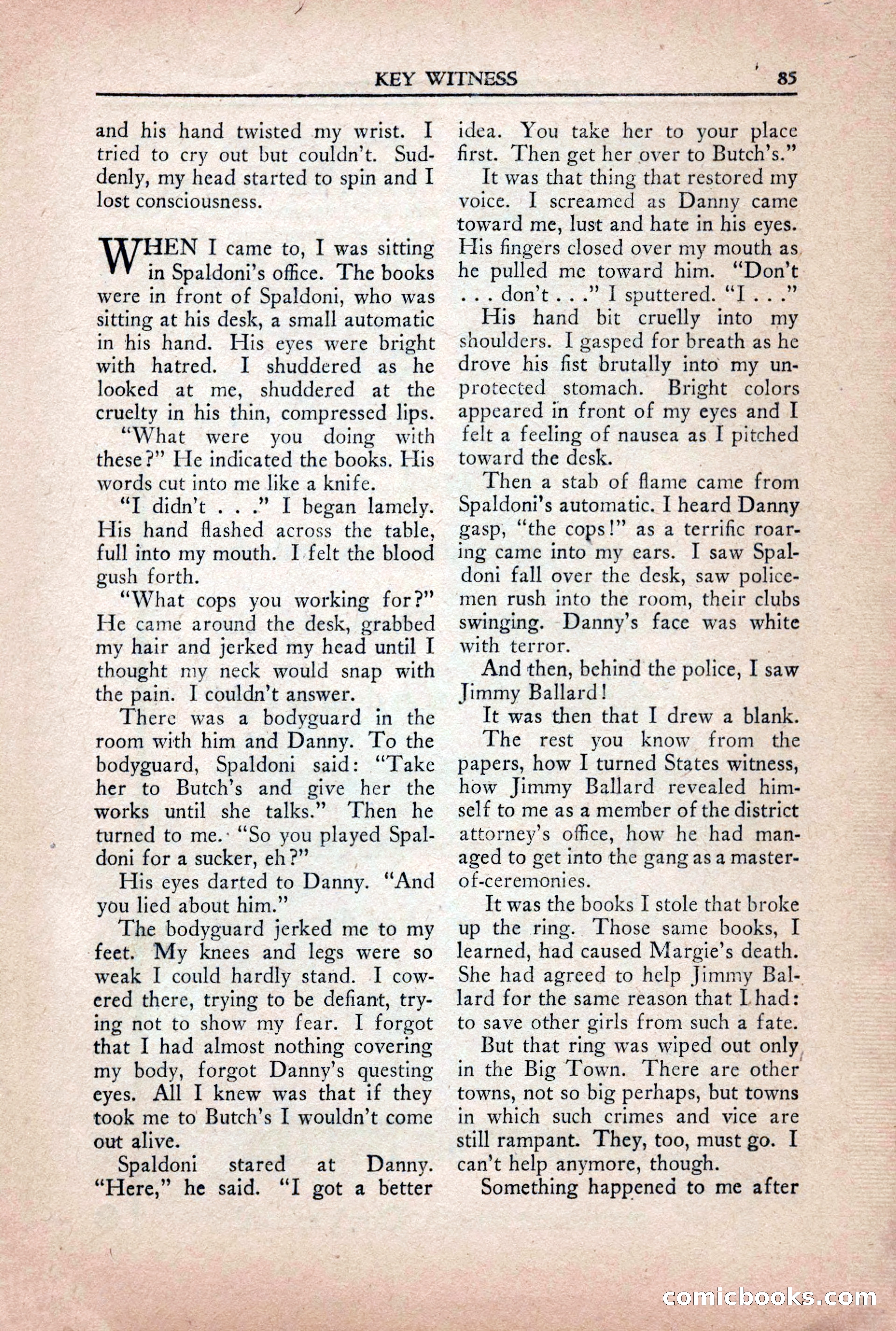 Private Detective Stories, October 1940 — page 87 of 132