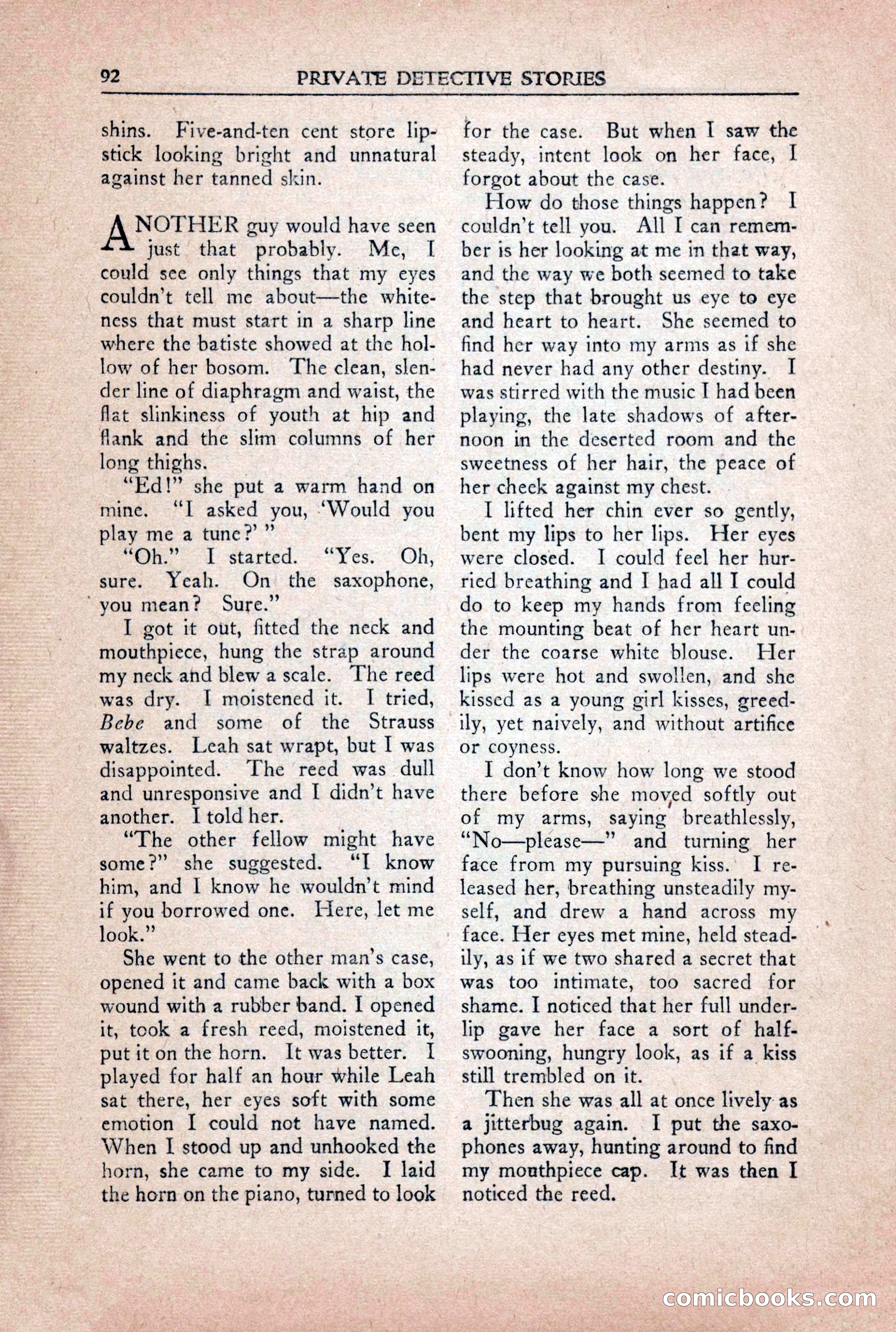 Private Detective Stories, October 1940 — page 94 of 132
