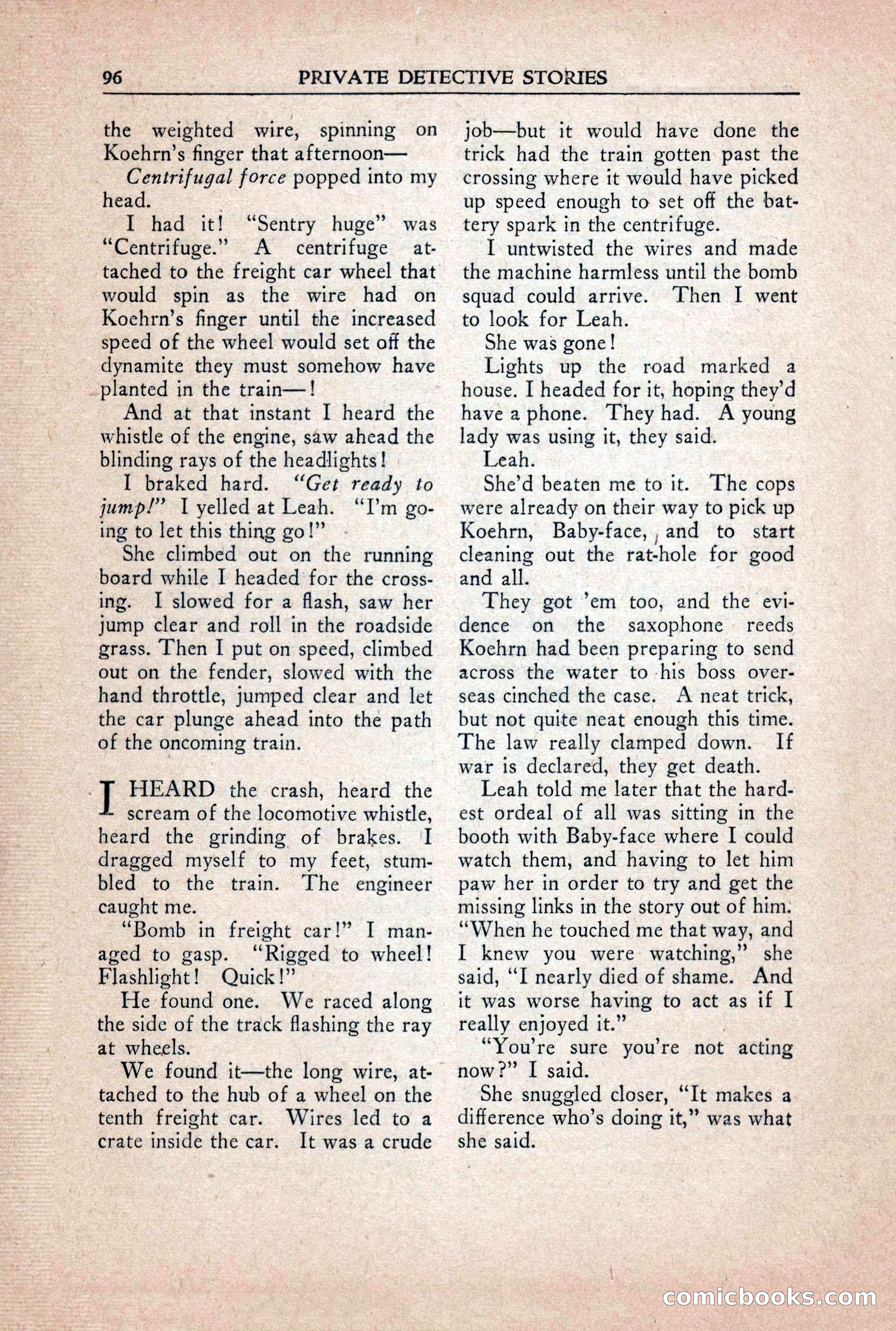 Private Detective Stories, October 1940 — page 98 of 132