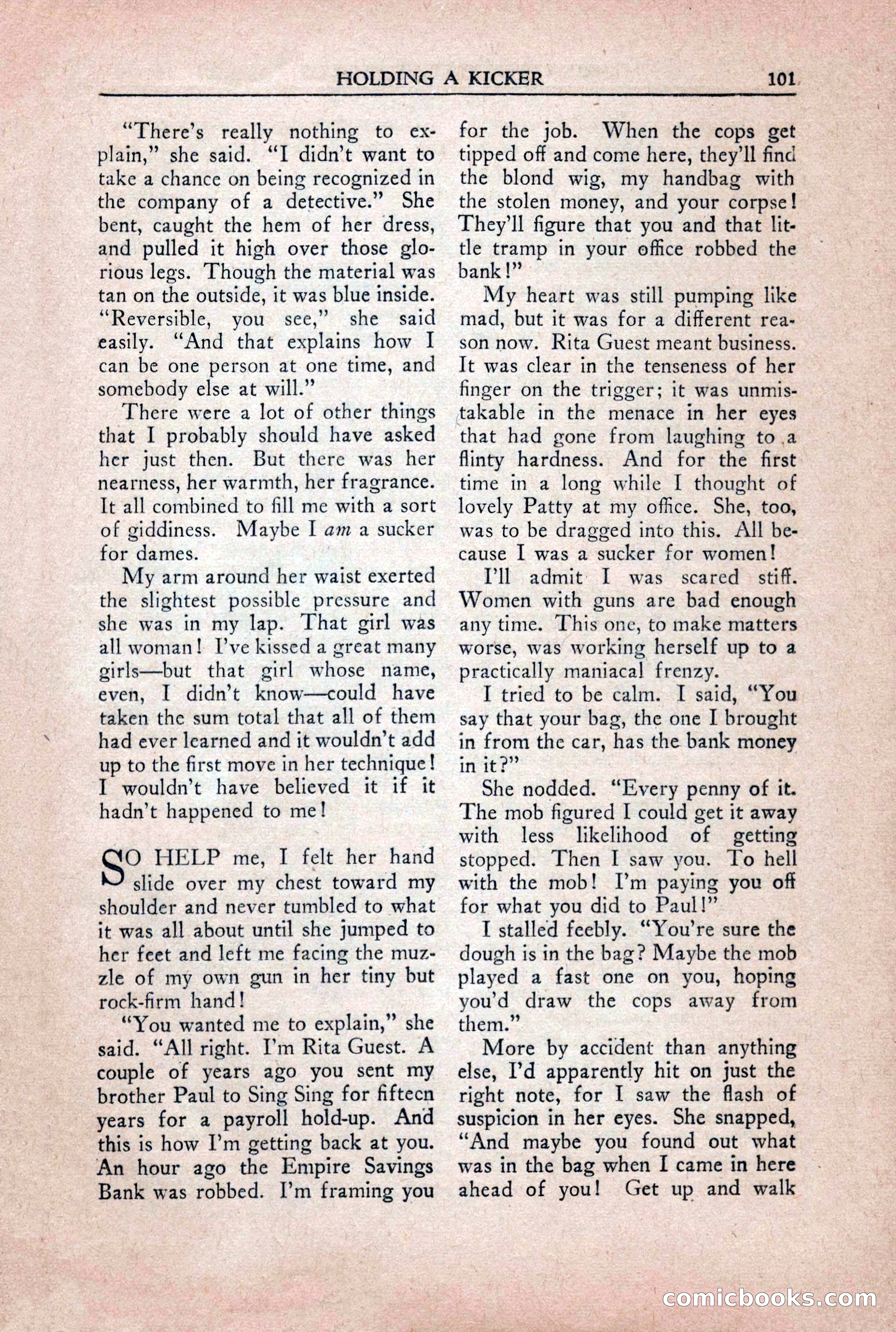 Private Detective Stories, October 1940 — page 103 of 132