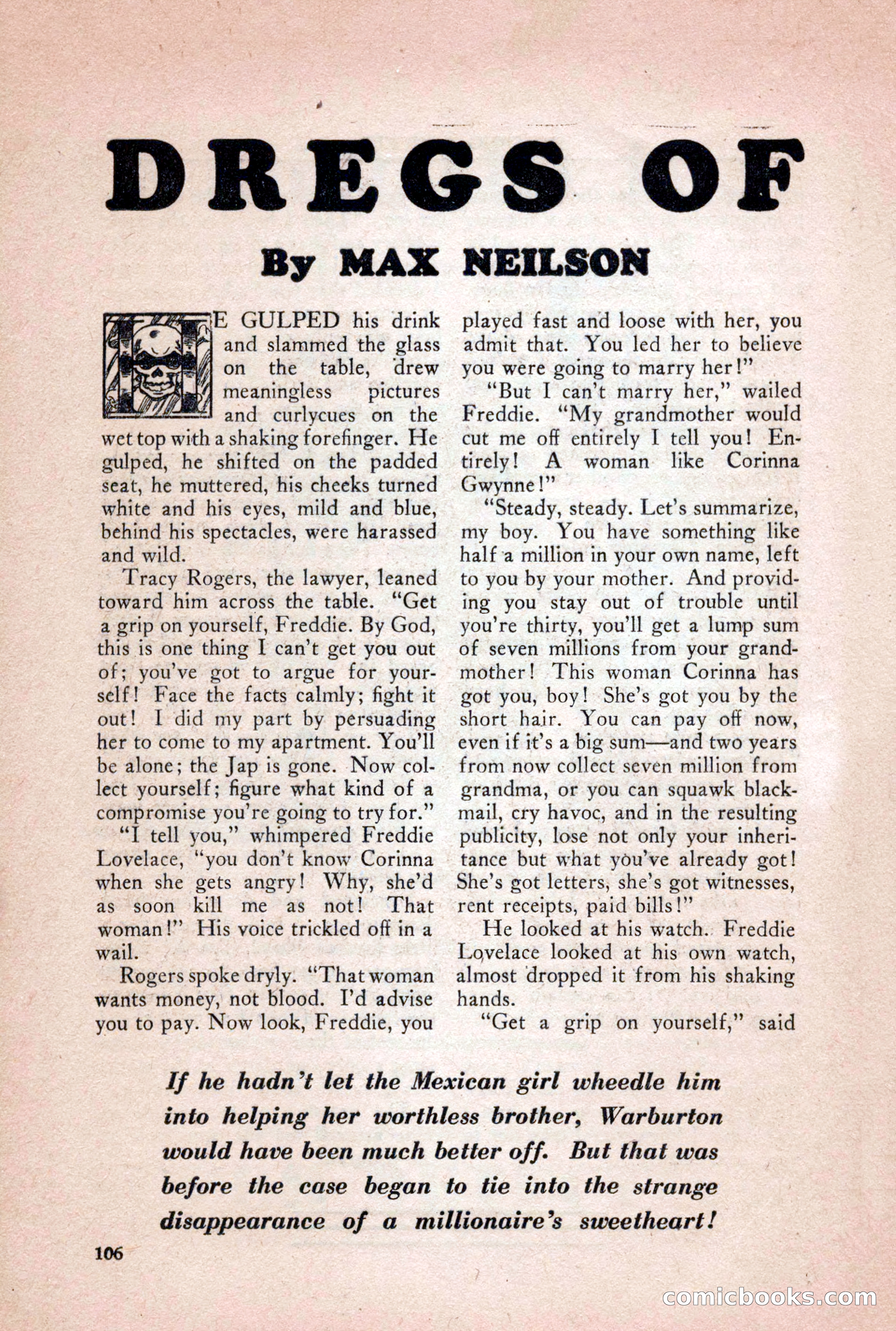 Private Detective Stories, October 1940 — page 108 of 132
