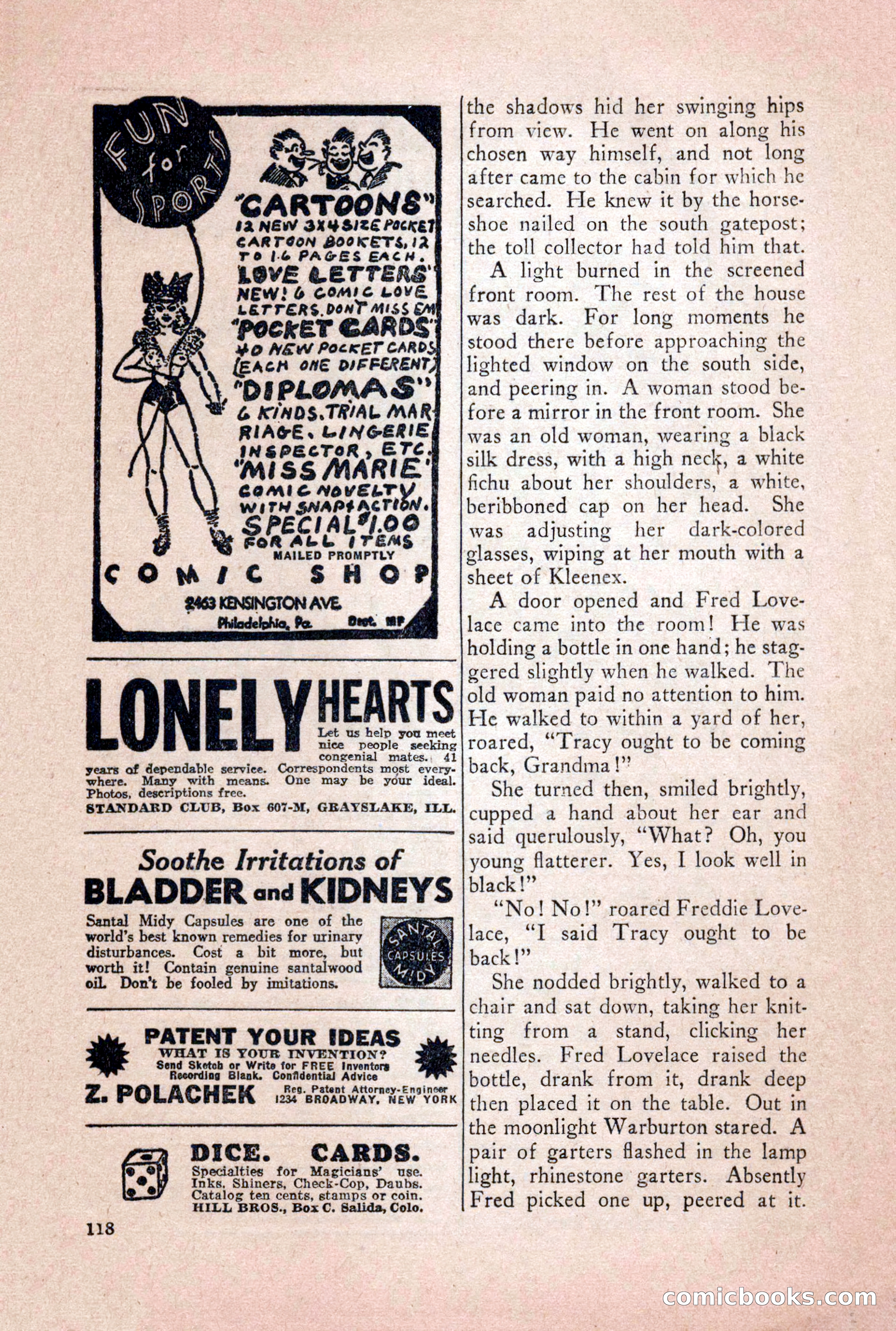 Private Detective Stories, October 1940 — page 120 of 132