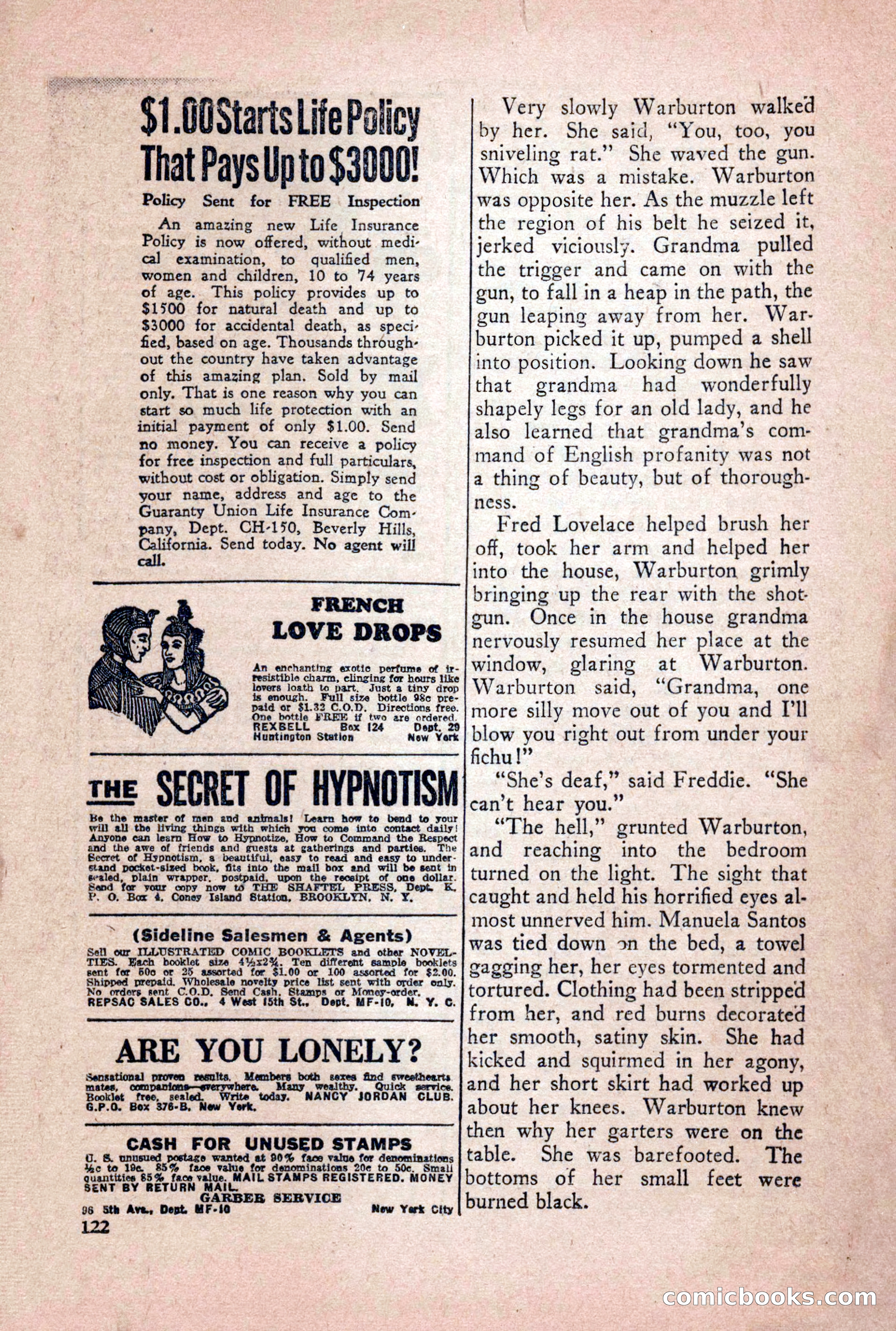 Private Detective Stories, October 1940 — page 124 of 132