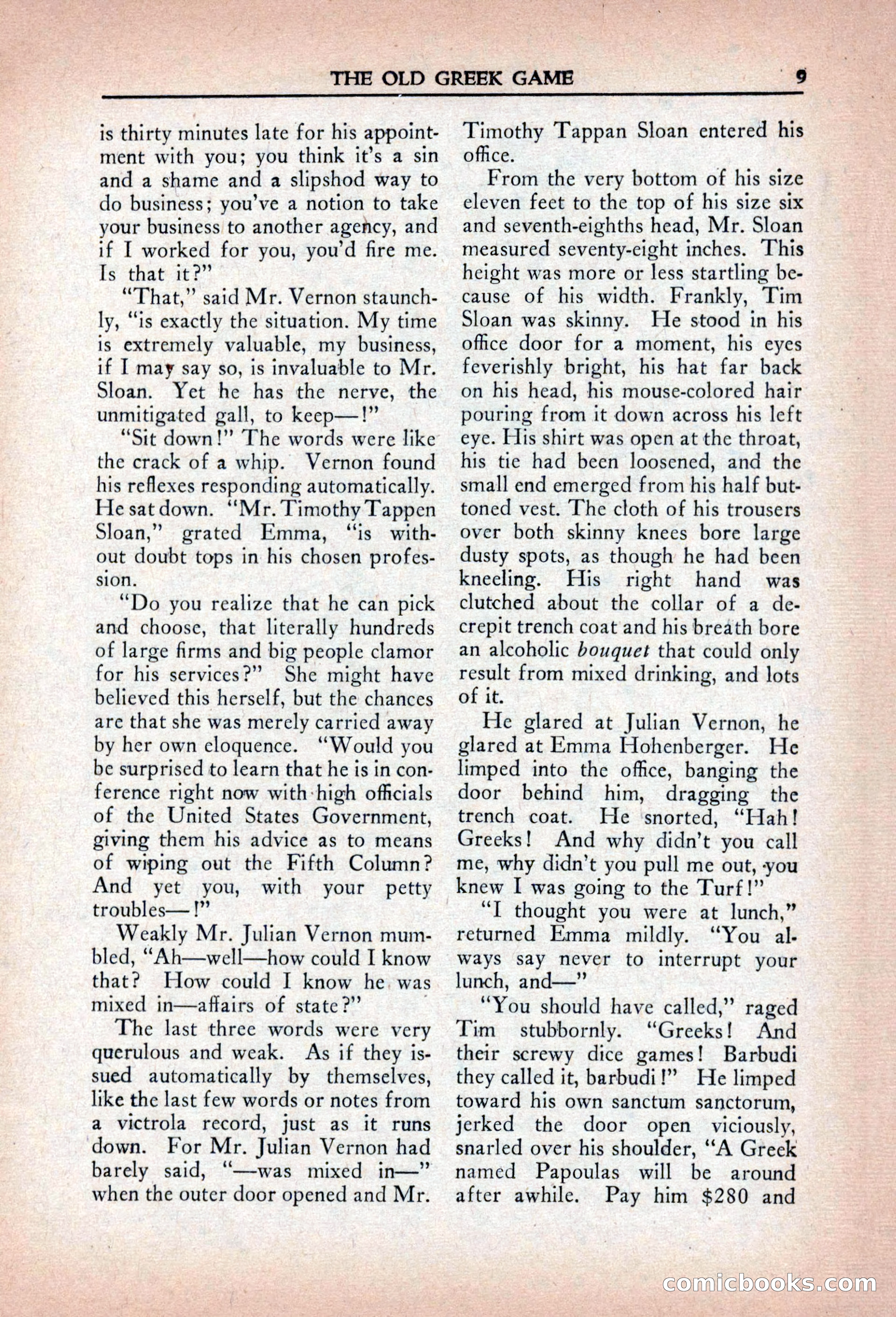 Private Detective Stories, April 1941 — page 11 of 132