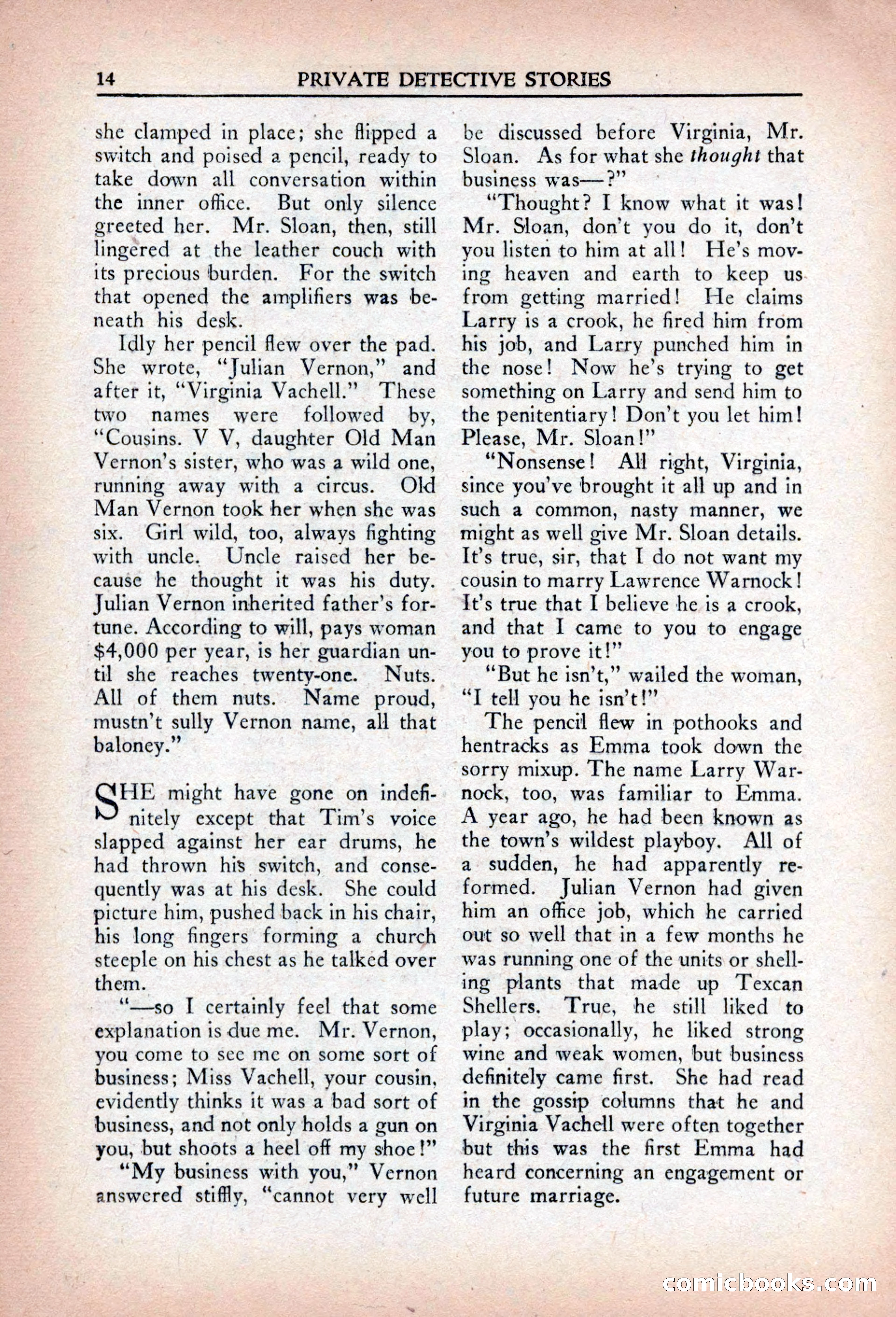 Private Detective Stories, April 1941 — page 16 of 132