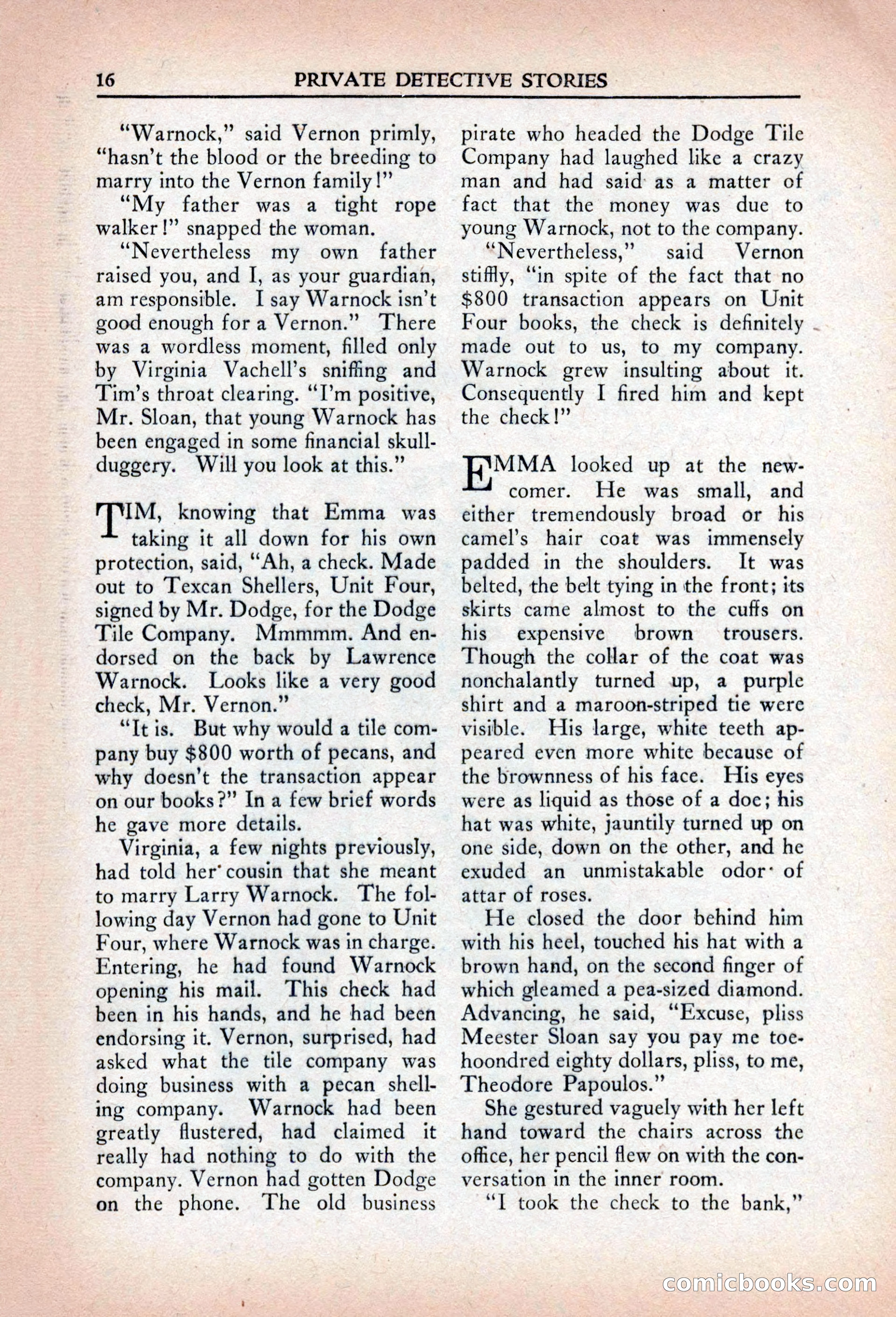 Private Detective Stories, April 1941 — page 18 of 132