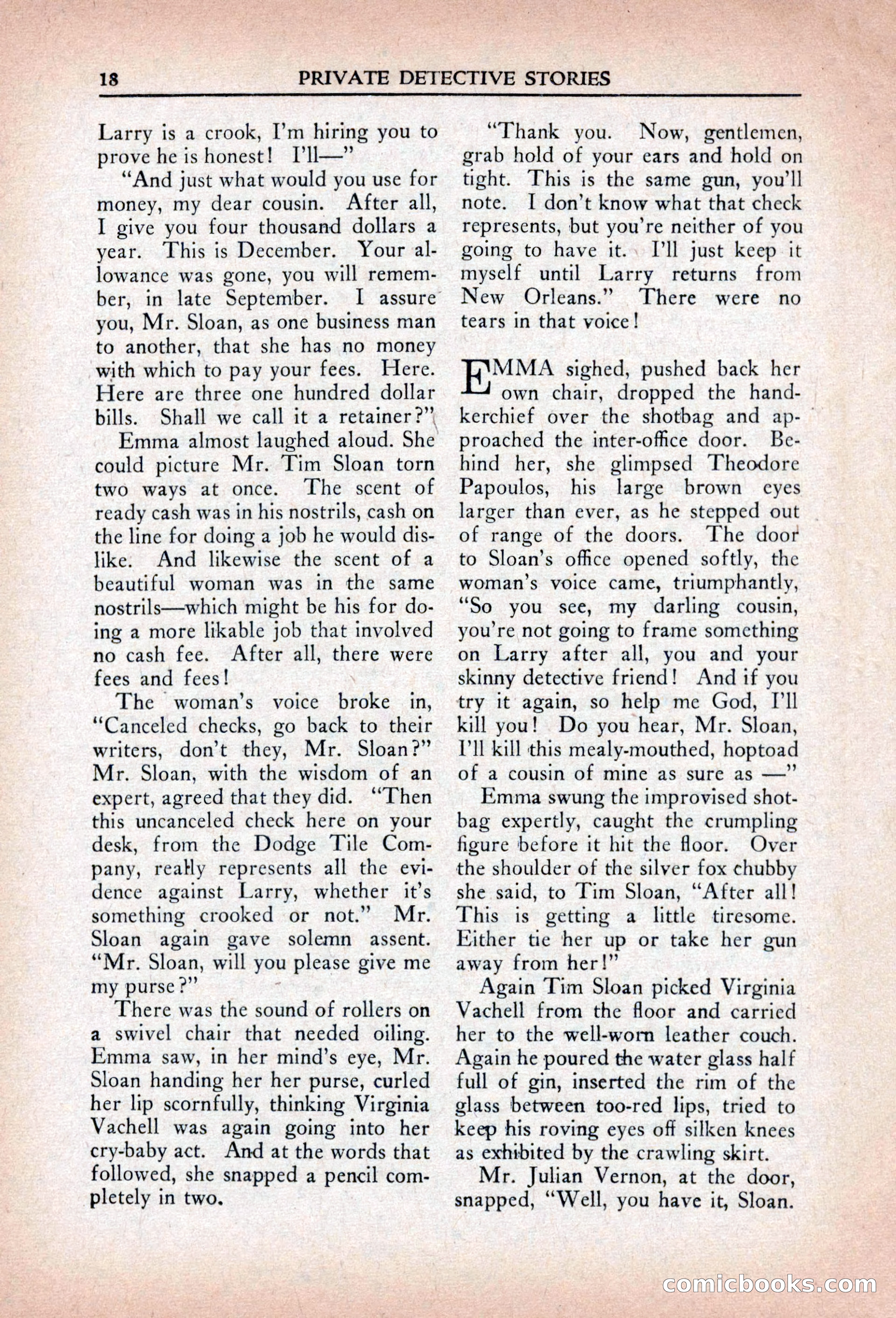 Private Detective Stories, April 1941 — page 20 of 132