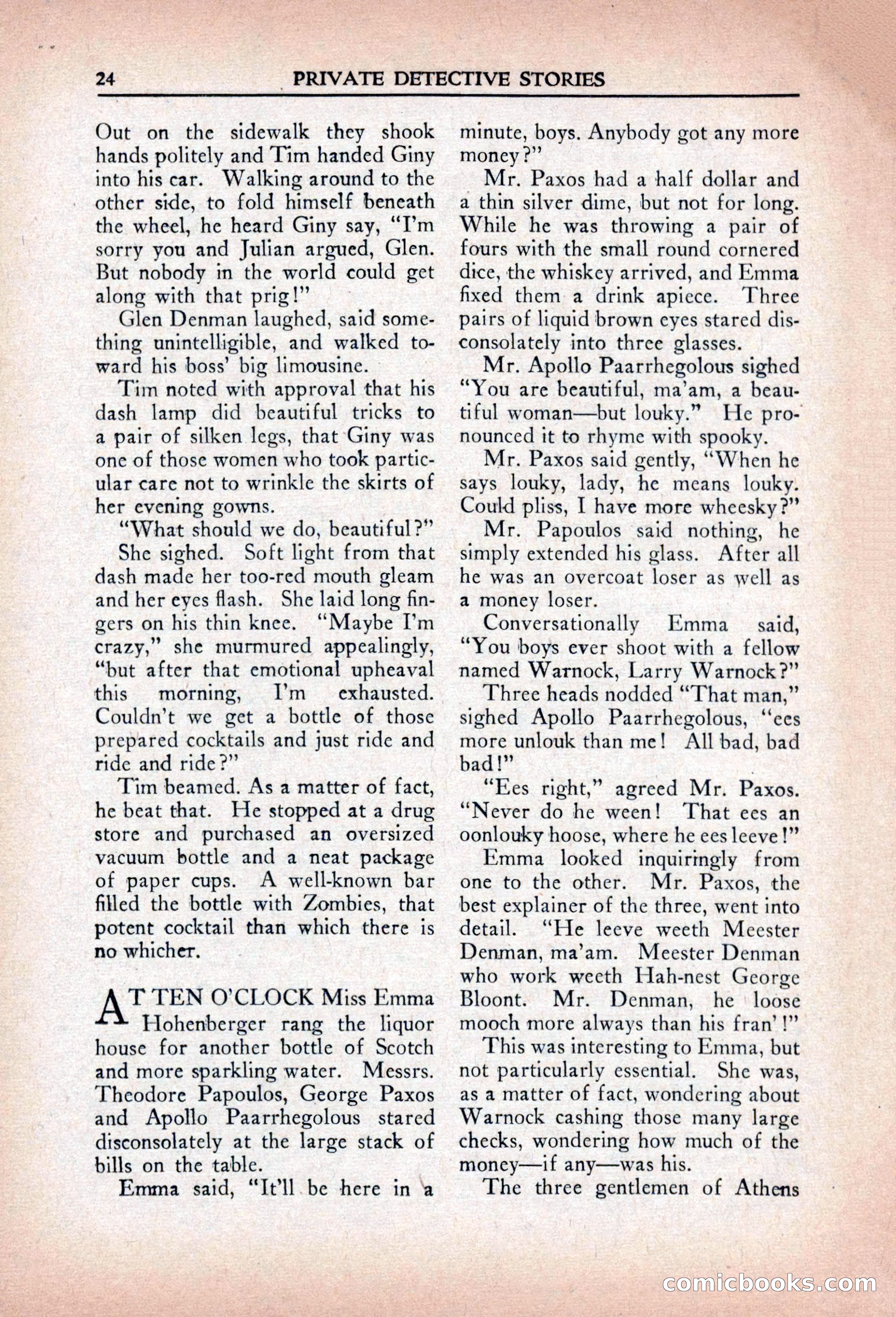 Private Detective Stories, April 1941 — page 26 of 132