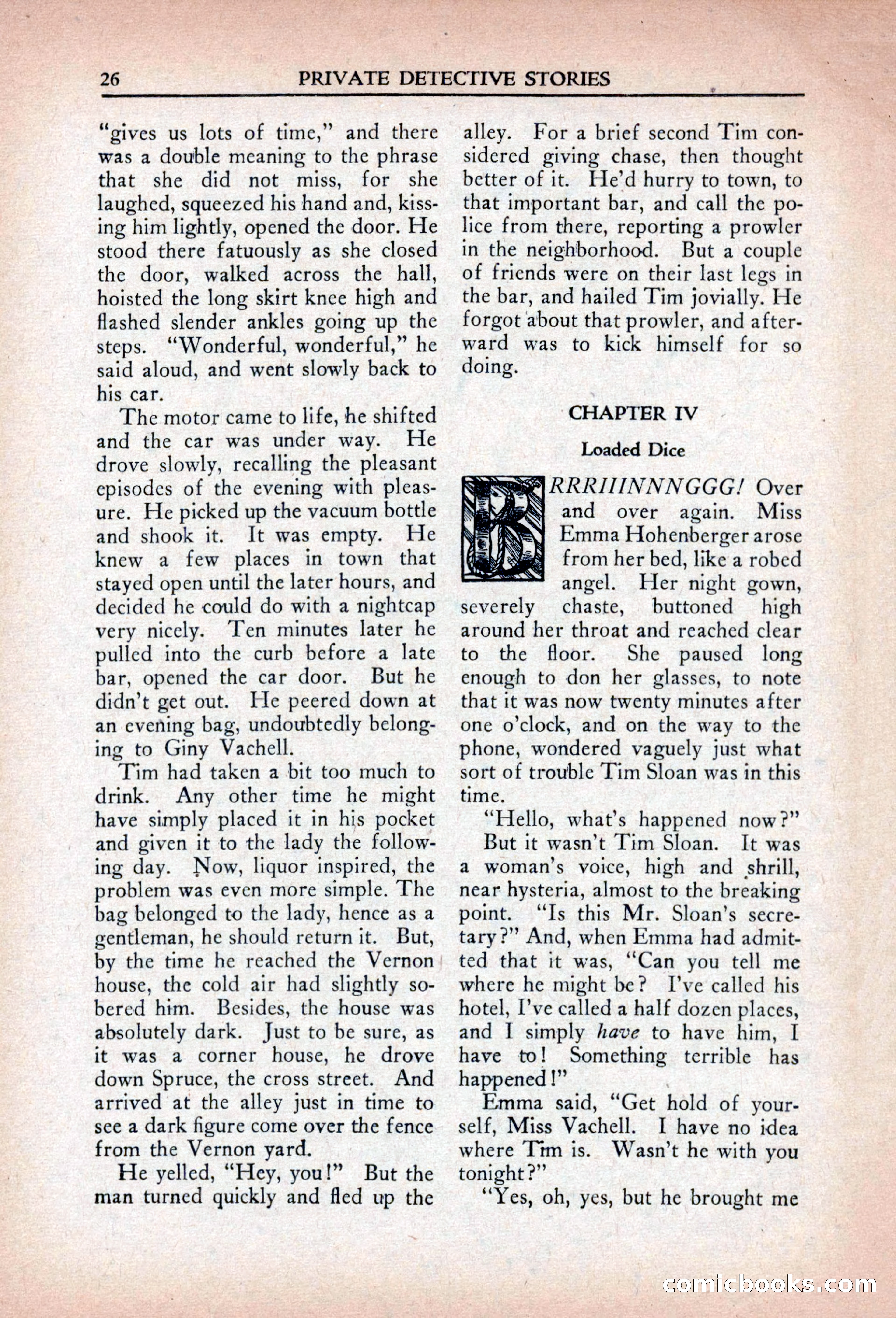 Private Detective Stories, April 1941 — page 28 of 132