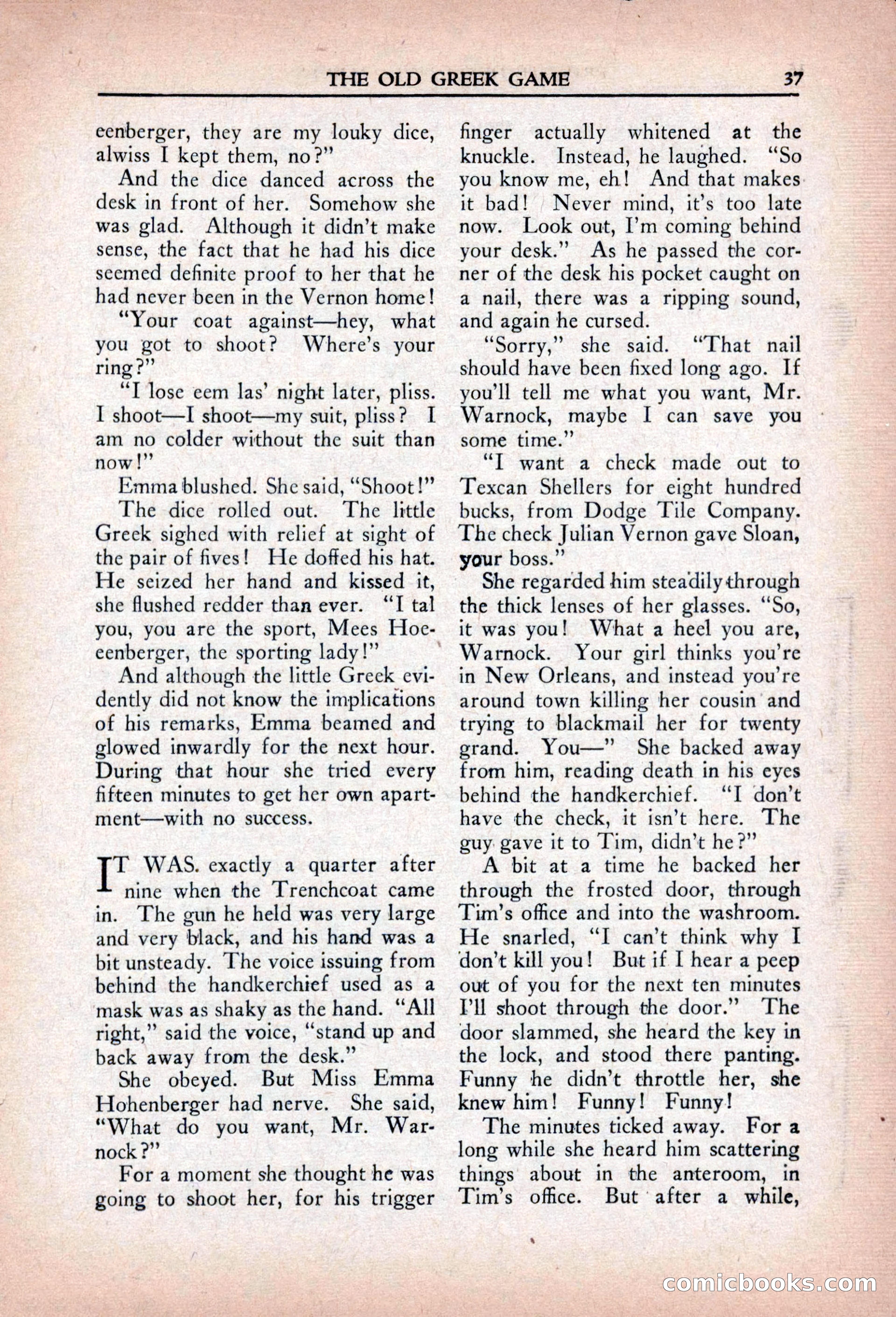 Private Detective Stories, April 1941 — page 39 of 132