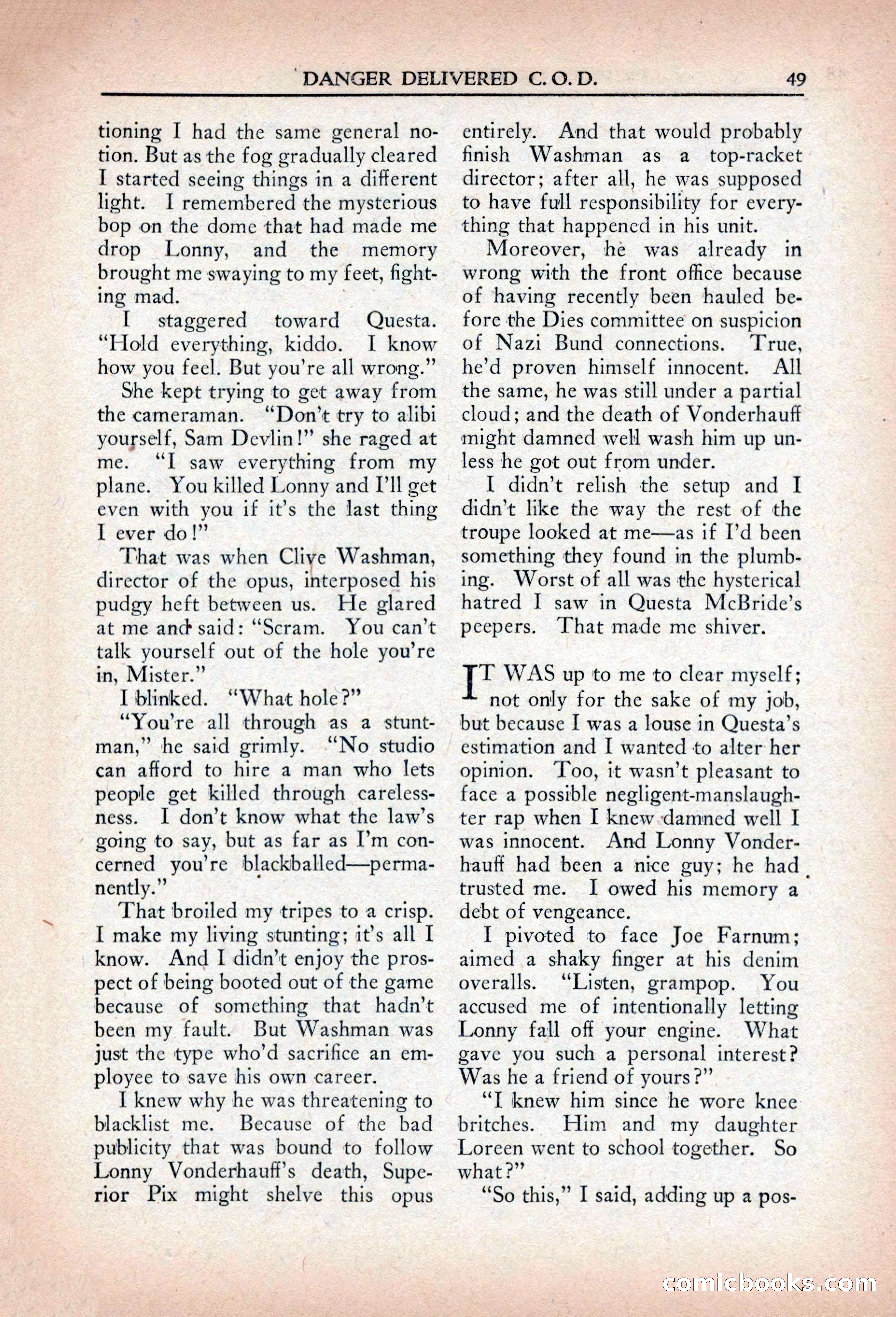 Private Detective Stories, April 1941 — page 51 of 132
