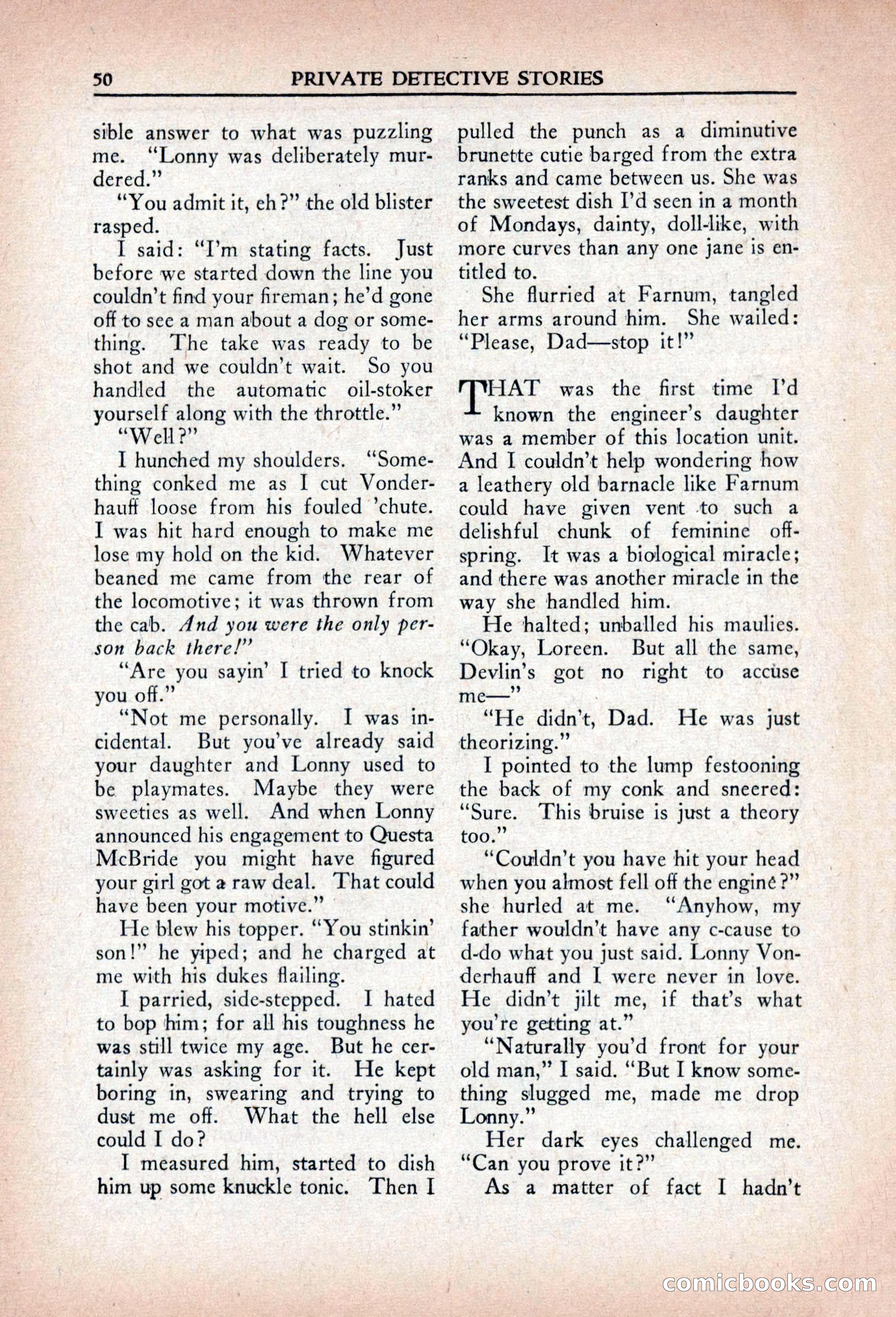 Private Detective Stories, April 1941 — page 52 of 132