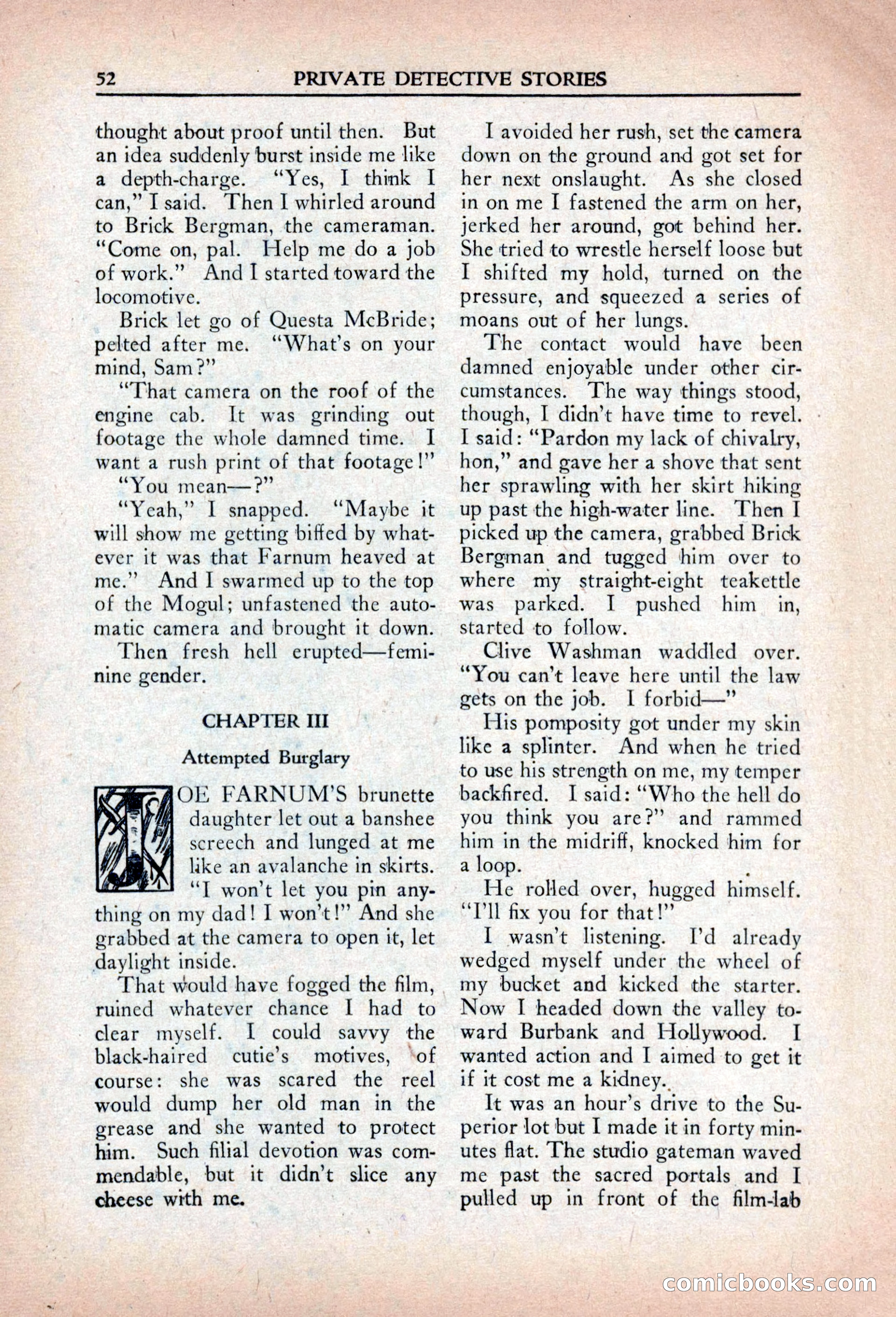 Private Detective Stories, April 1941 — page 54 of 132