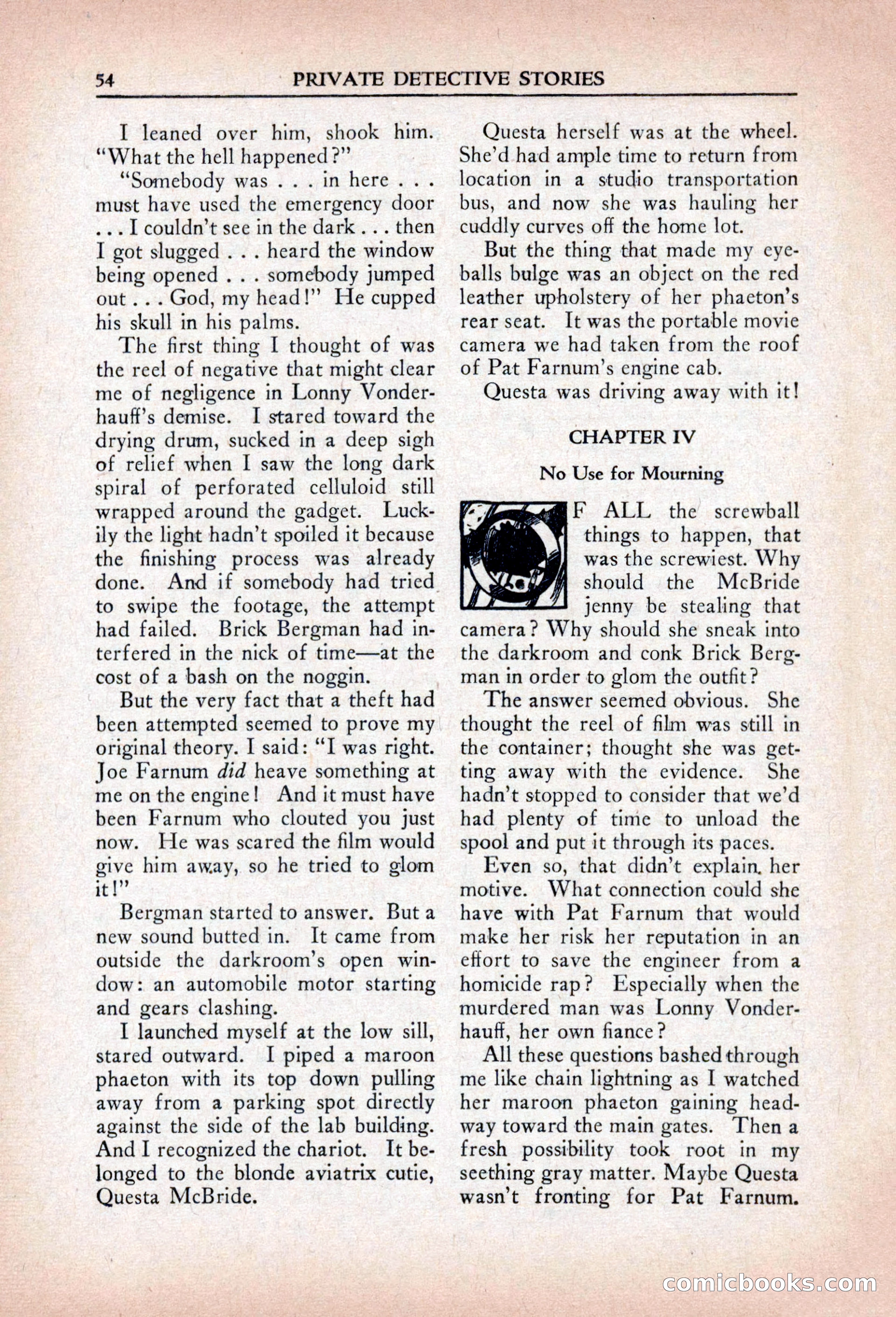 Private Detective Stories, April 1941 — page 56 of 132