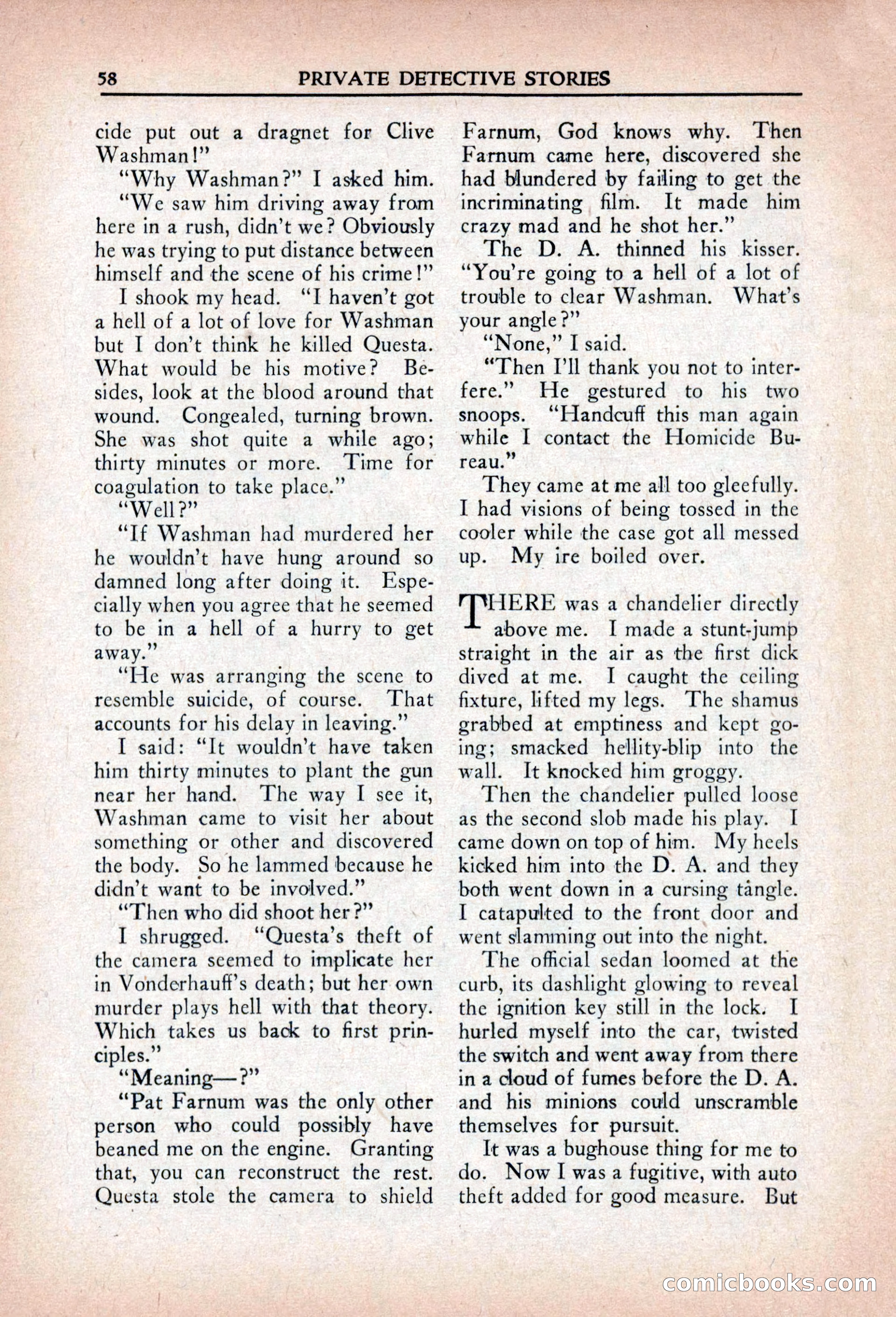Private Detective Stories, April 1941 — page 60 of 132