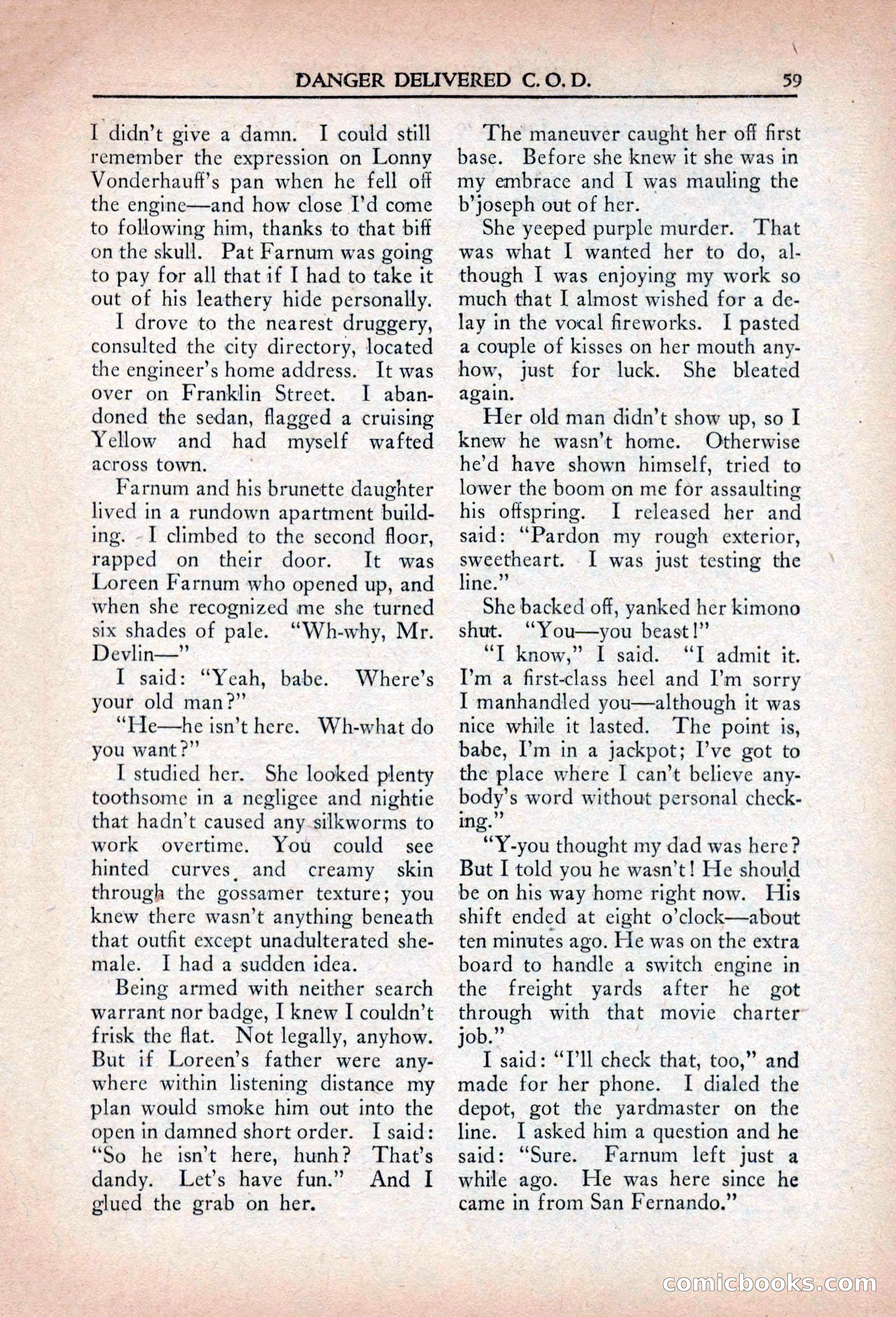 Private Detective Stories, April 1941 — page 61 of 132