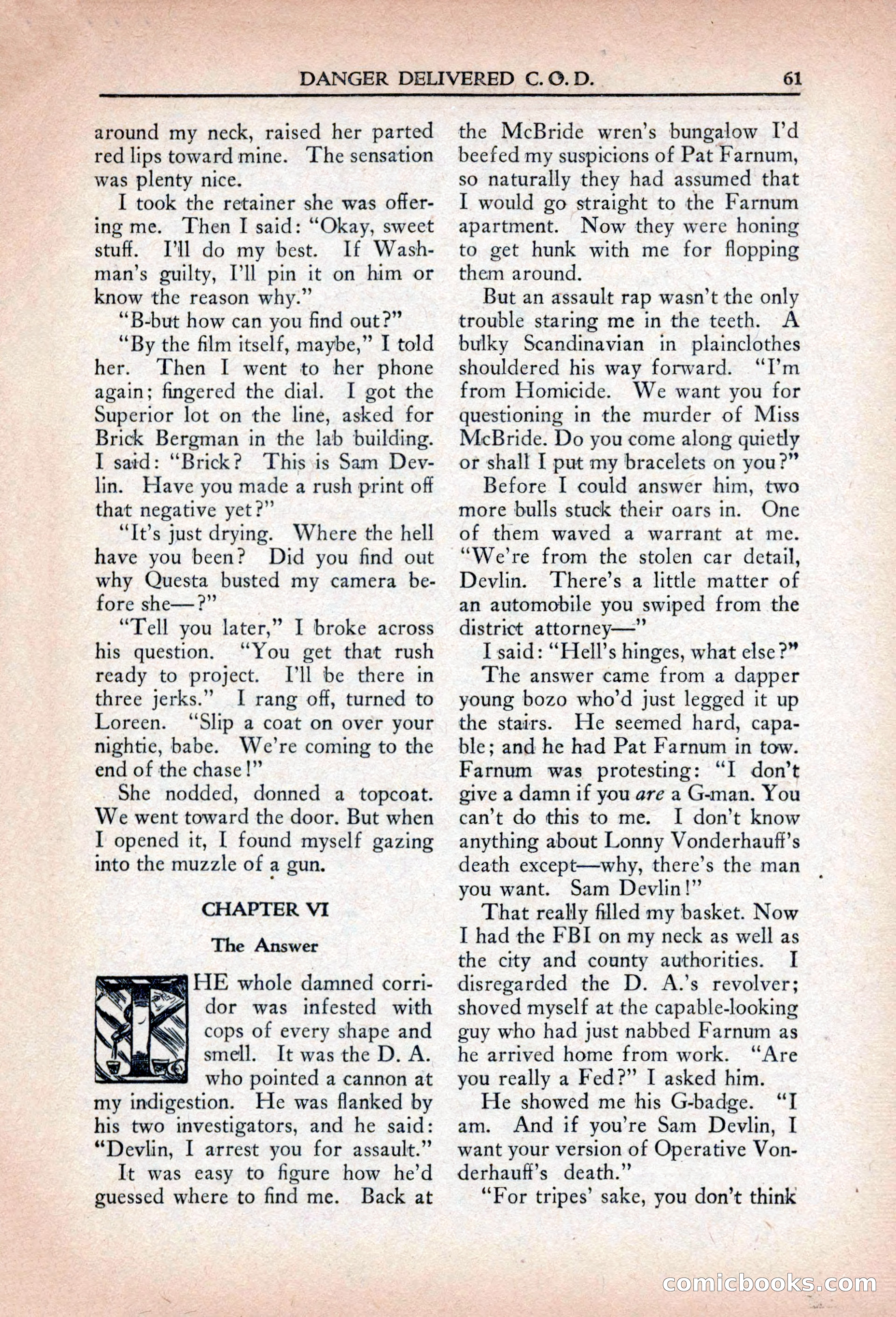 Private Detective Stories, April 1941 — page 63 of 132