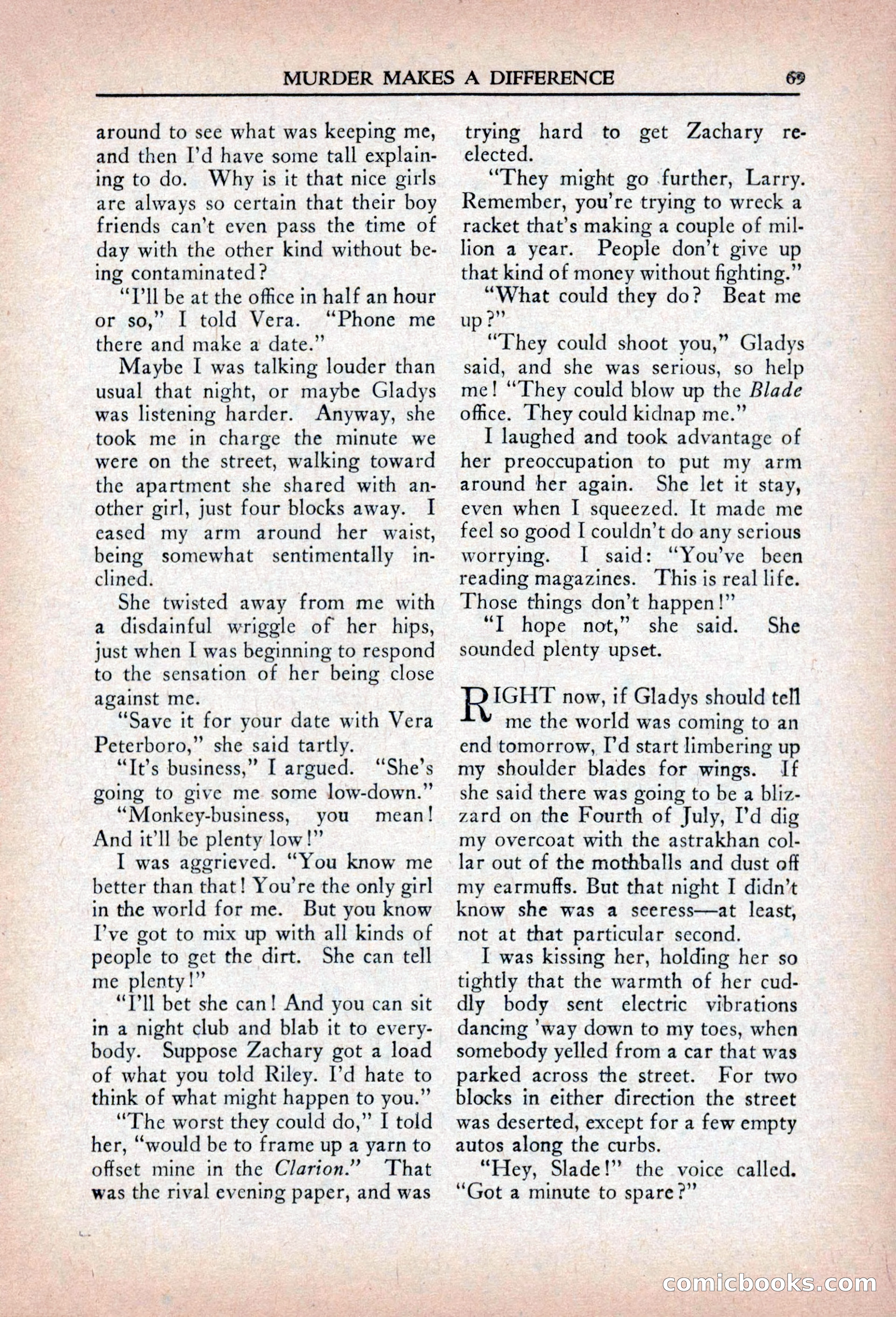 Private Detective Stories, April 1941 — page 71 of 132