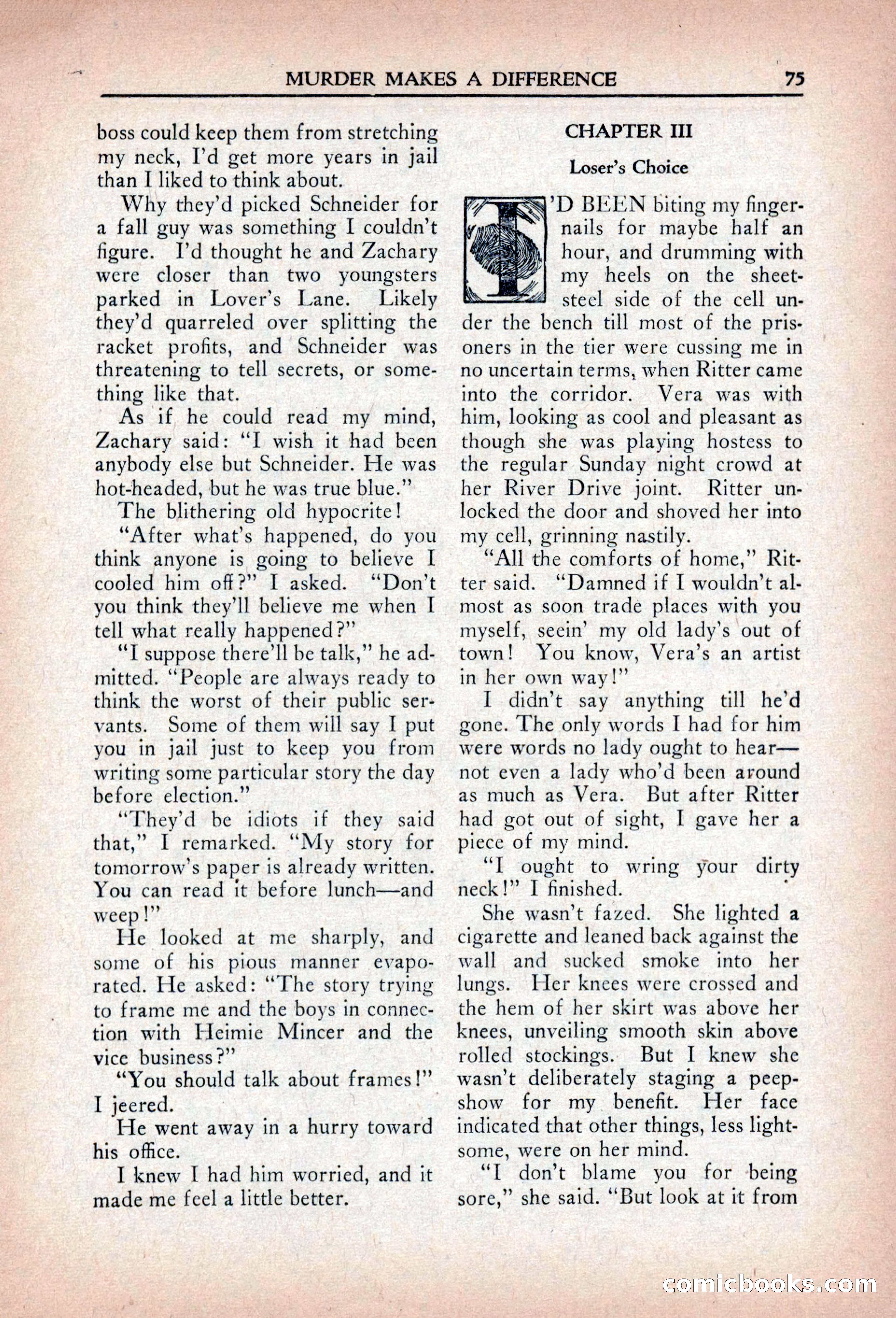 Private Detective Stories, April 1941 — page 77 of 132