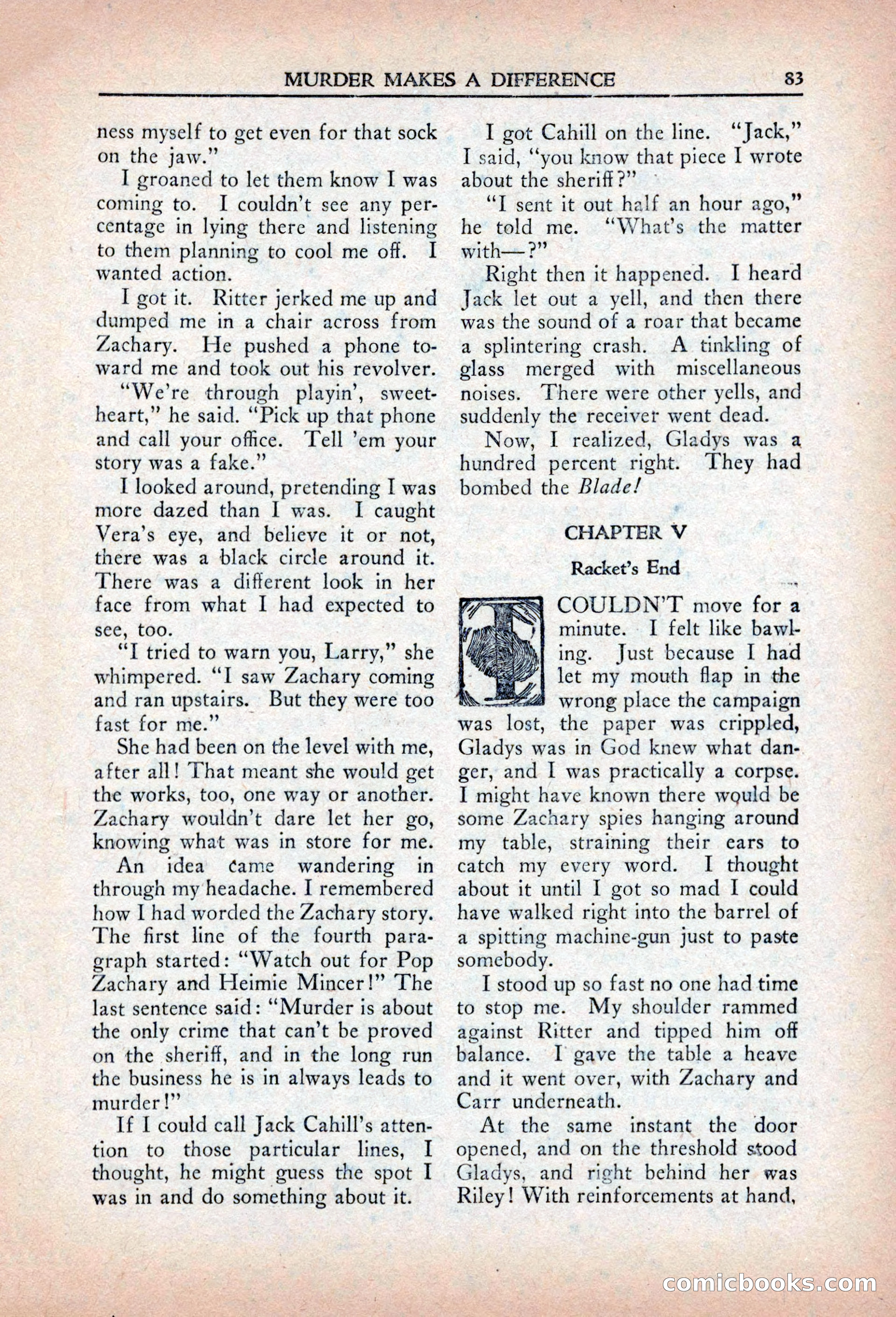 Private Detective Stories, April 1941 — page 85 of 132