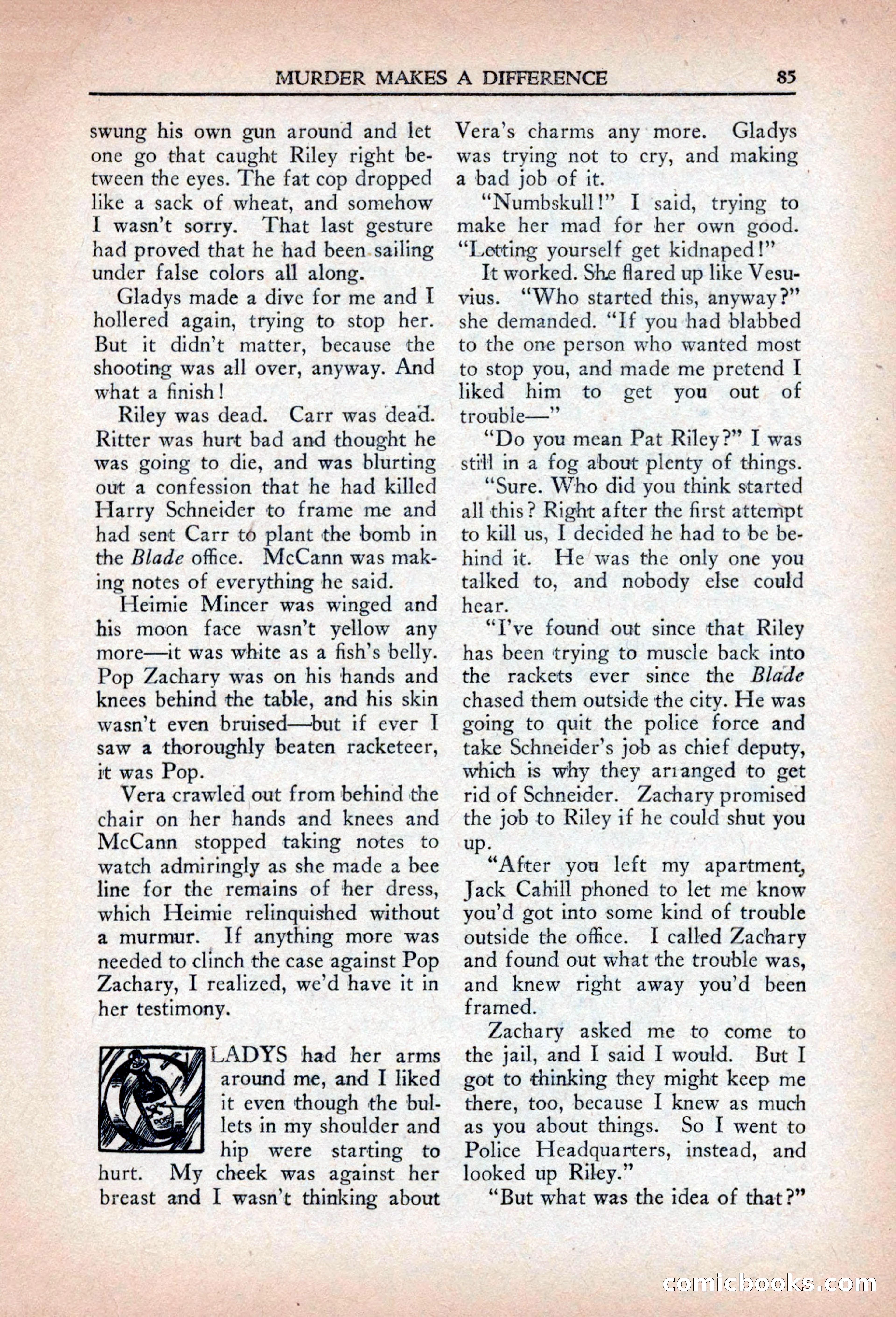 Private Detective Stories, April 1941 — page 87 of 132