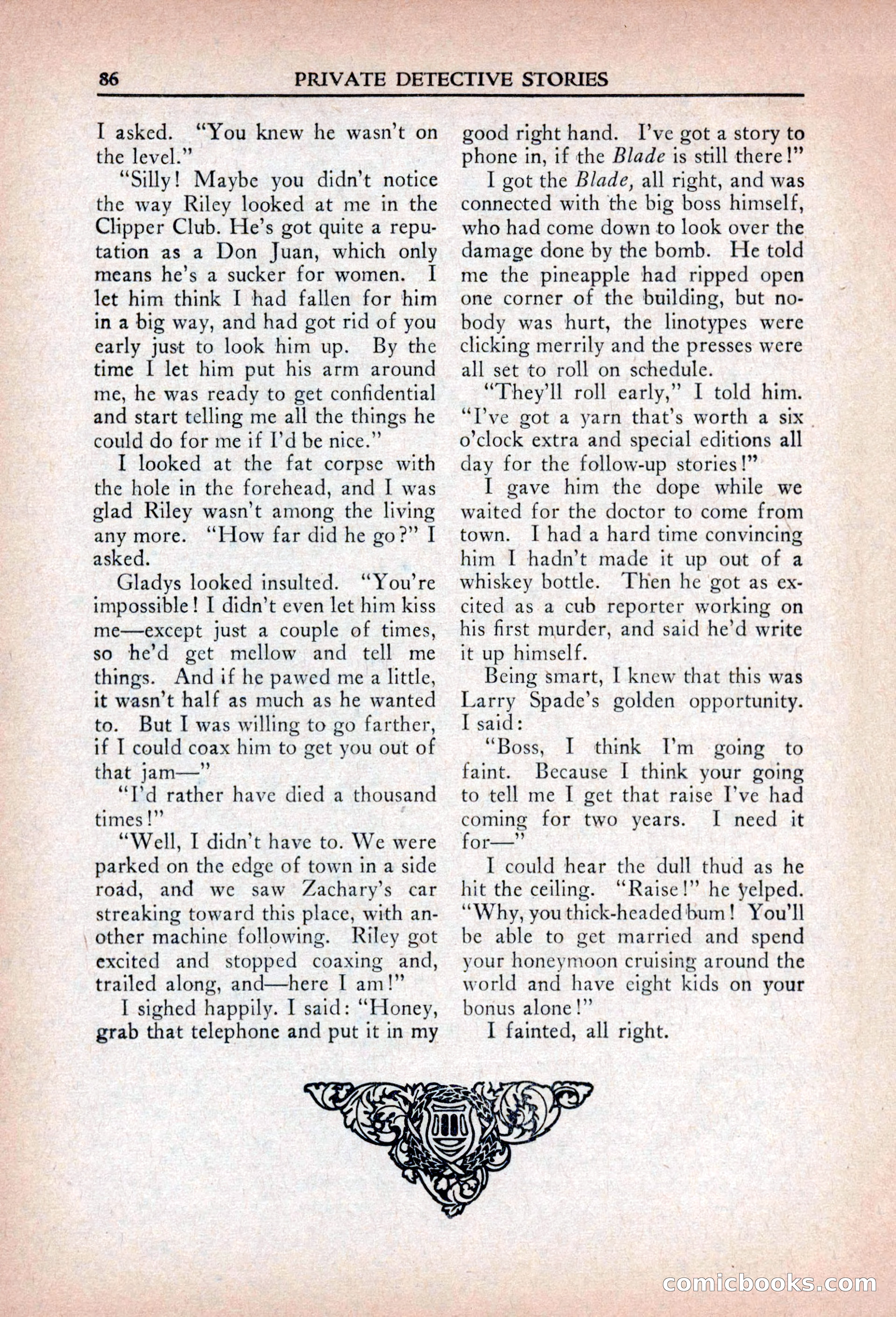 Private Detective Stories, April 1941 — page 88 of 132