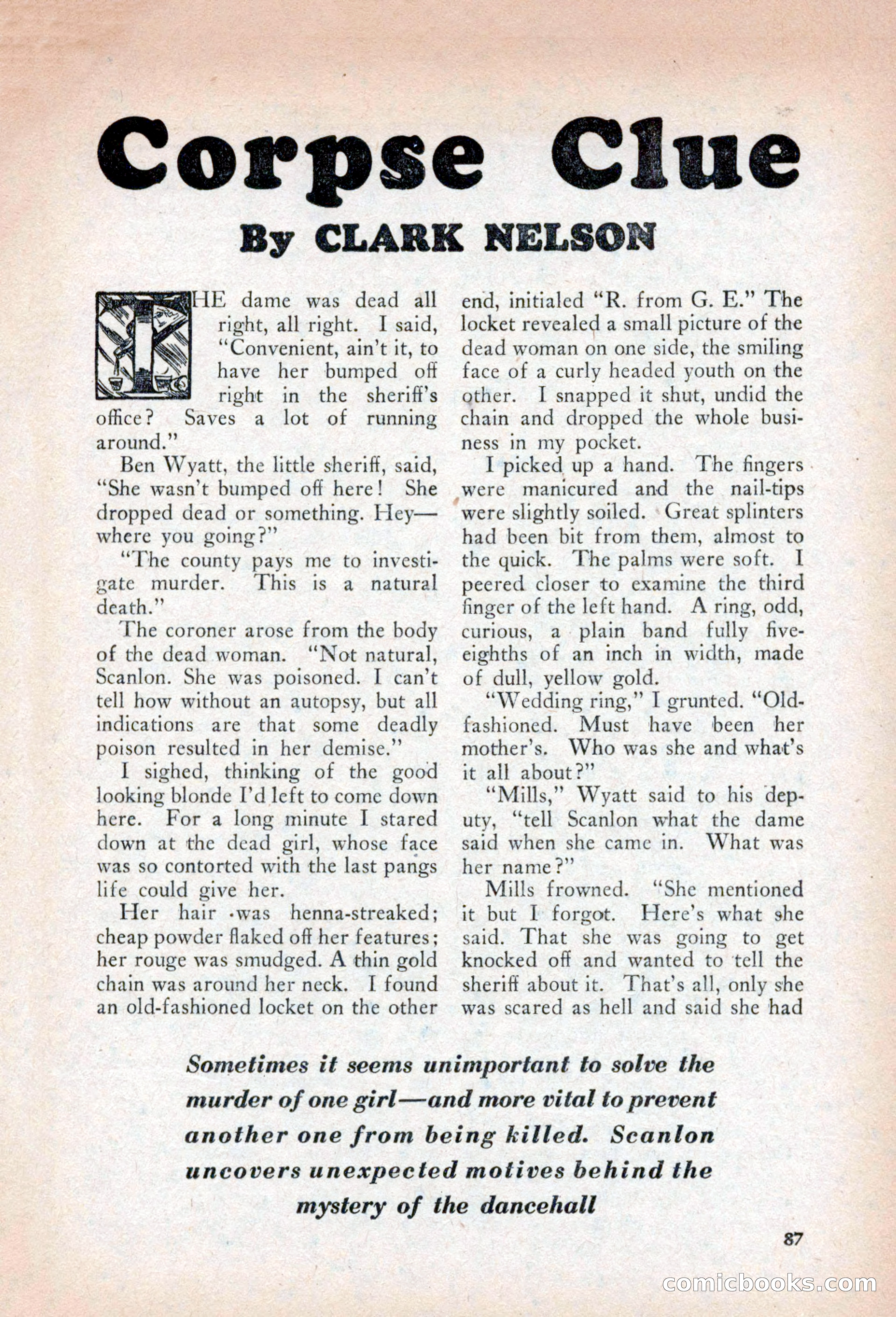 Private Detective Stories, April 1941 — page 89 of 132
