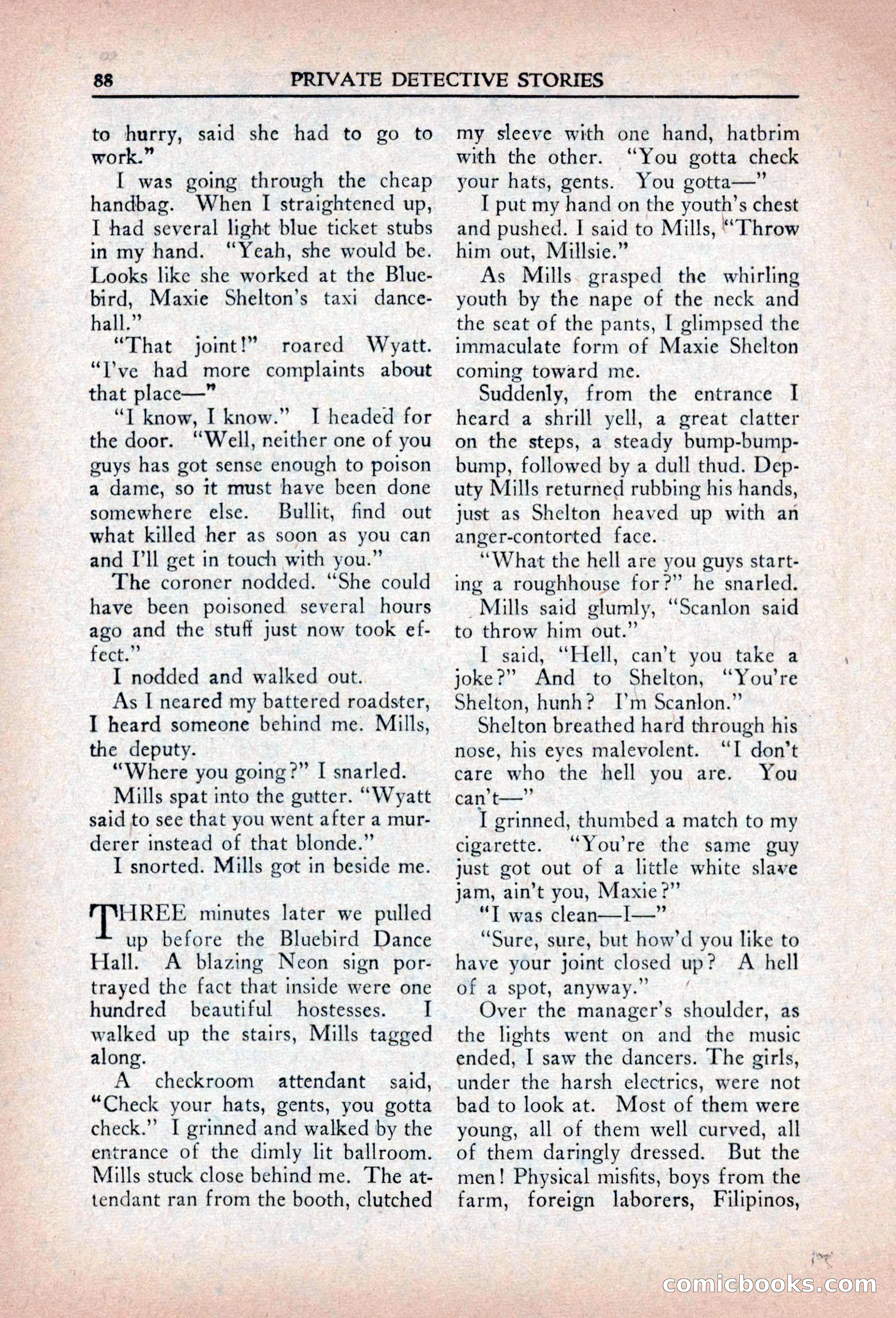 Private Detective Stories, April 1941 — page 90 of 132