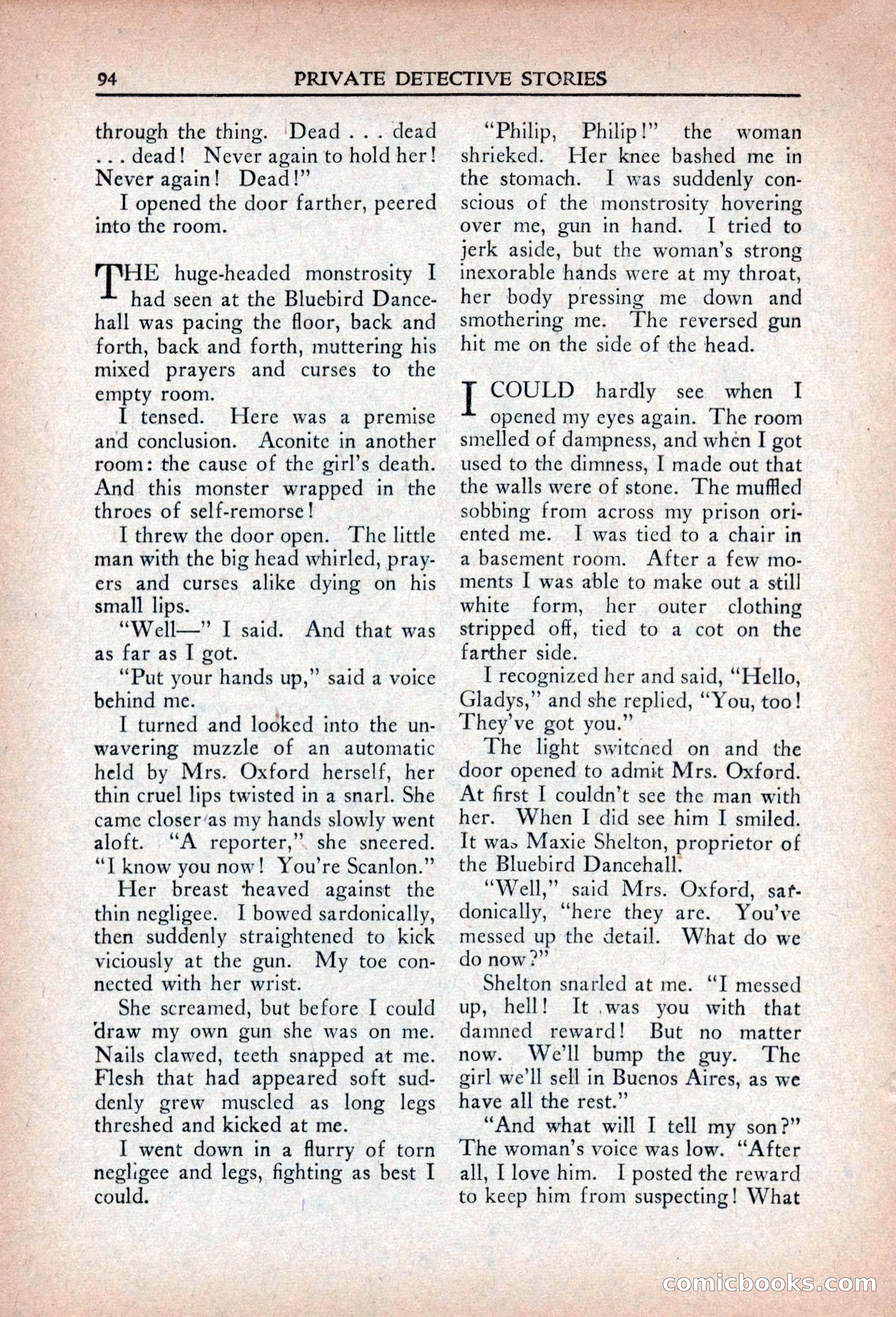 Private Detective Stories, April 1941 — page 96 of 132