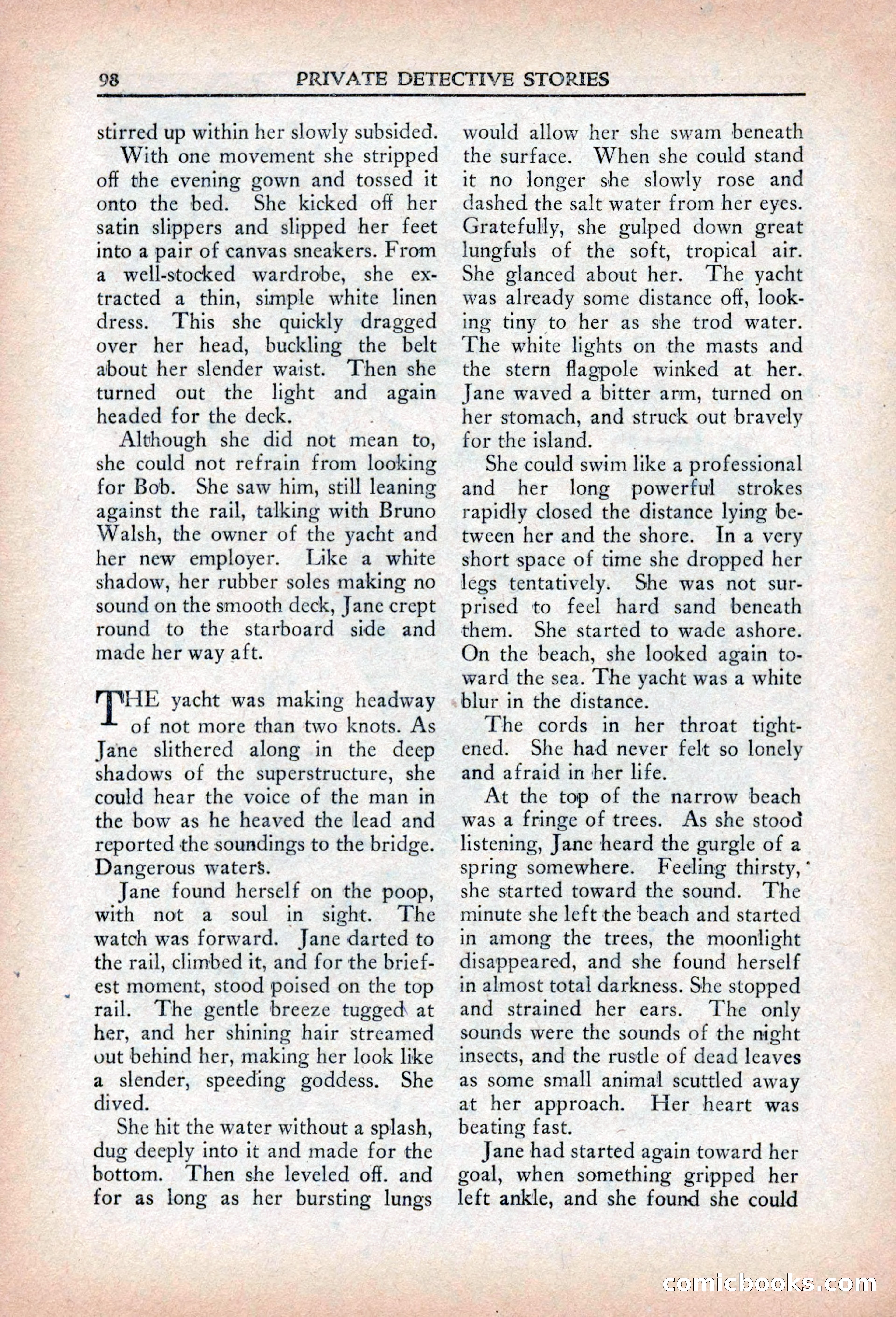 Private Detective Stories, April 1941 — page 100 of 132