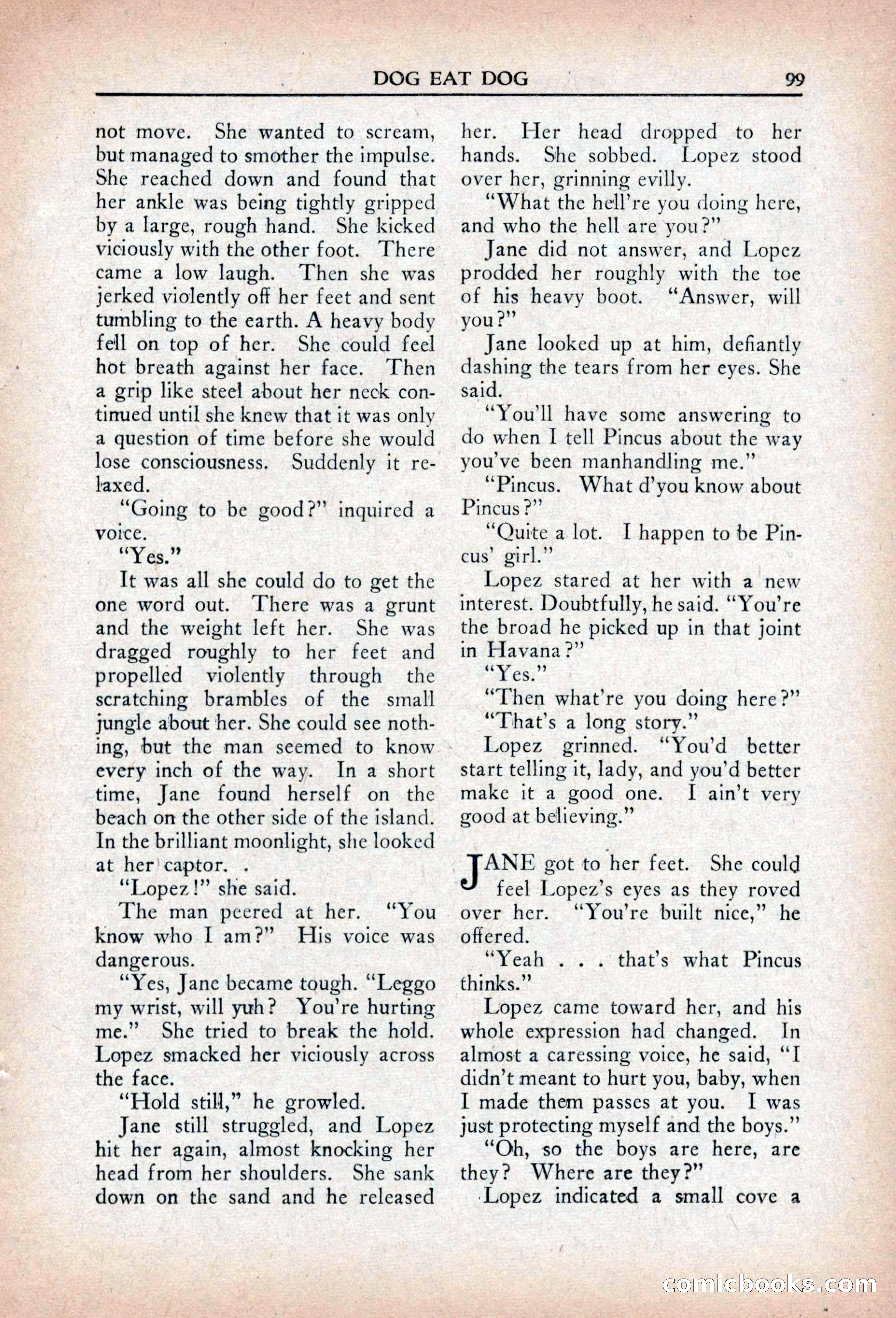 Private Detective Stories, April 1941 — page 101 of 132