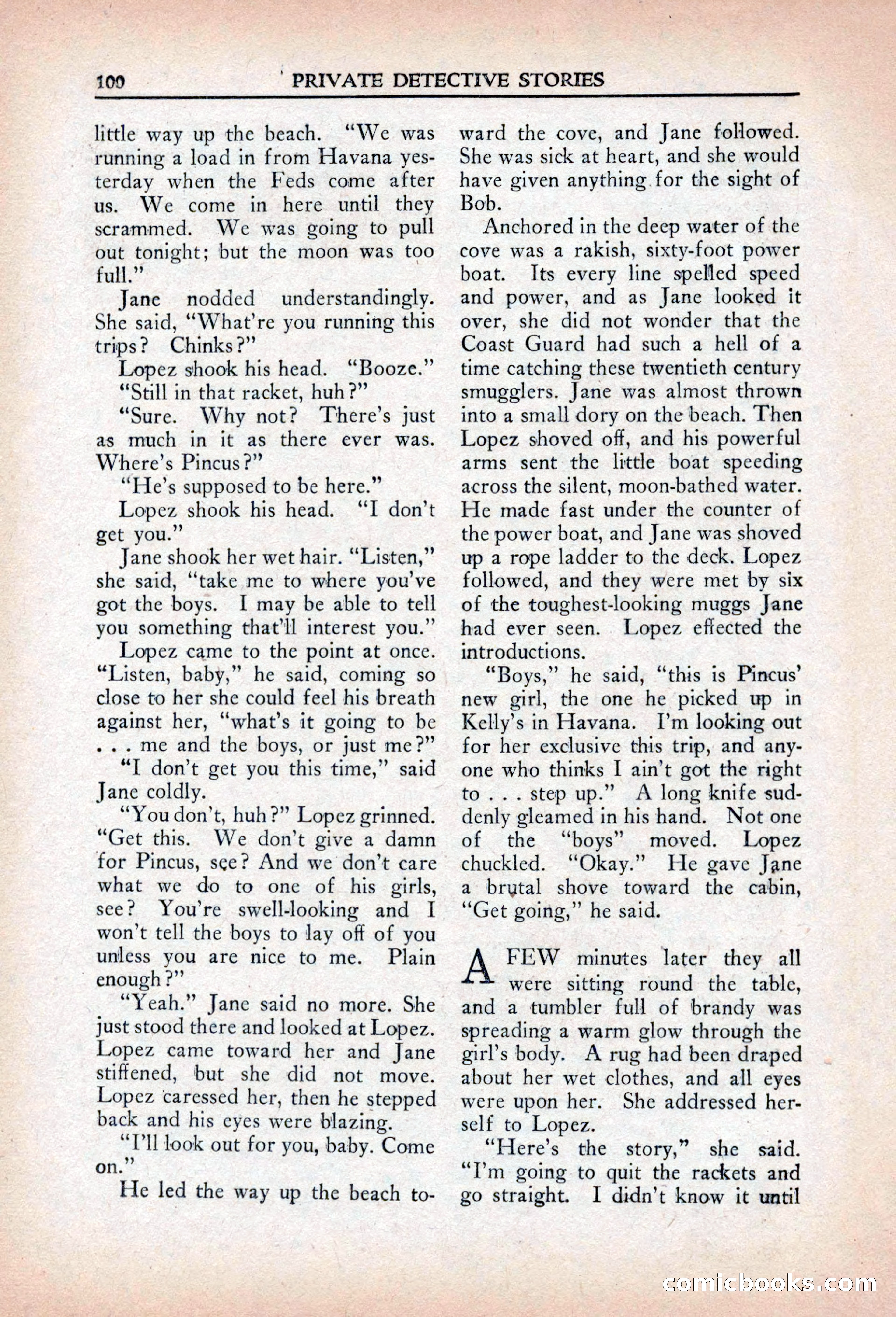 Private Detective Stories, April 1941 — page 102 of 132
