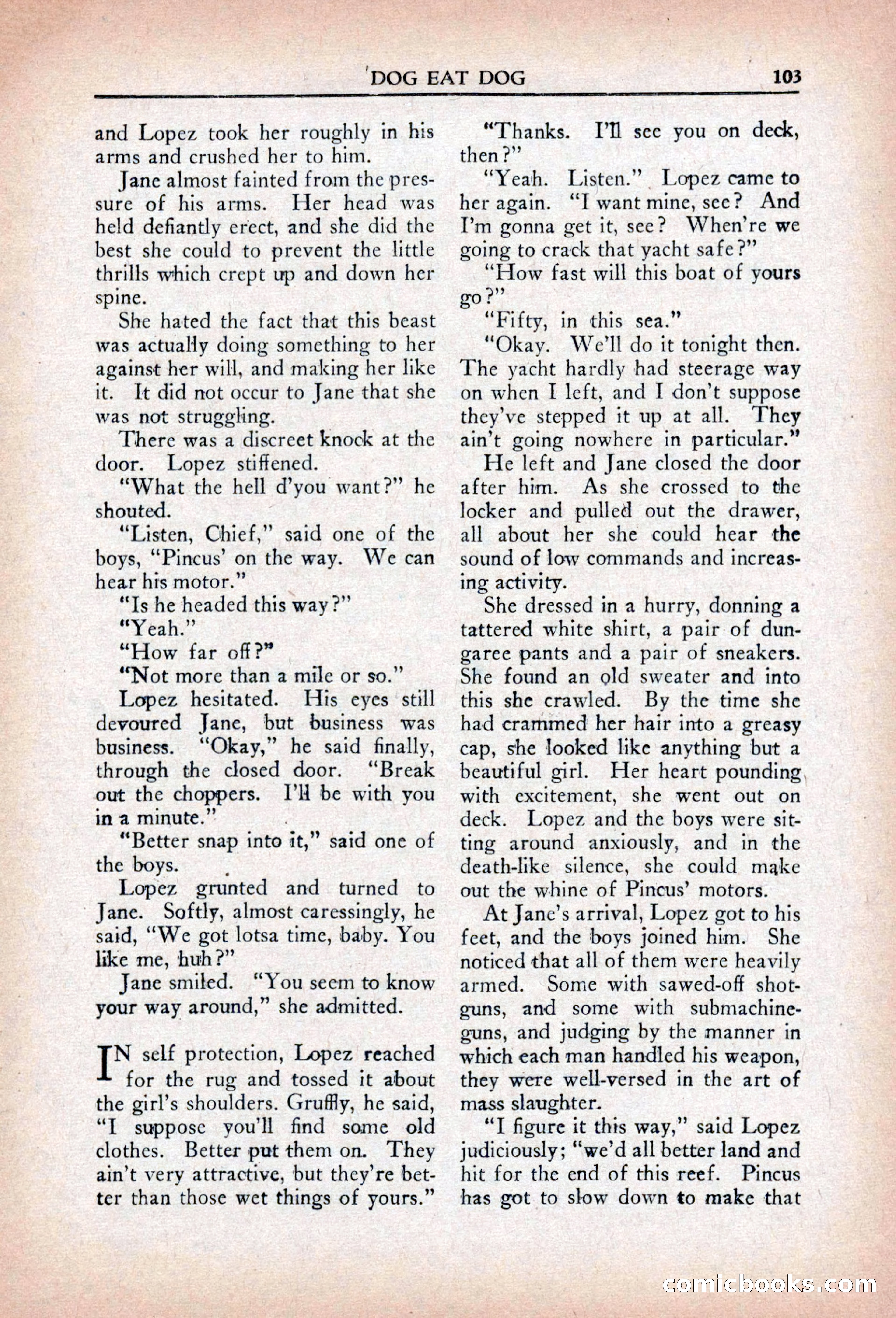 Private Detective Stories, April 1941 — page 105 of 132