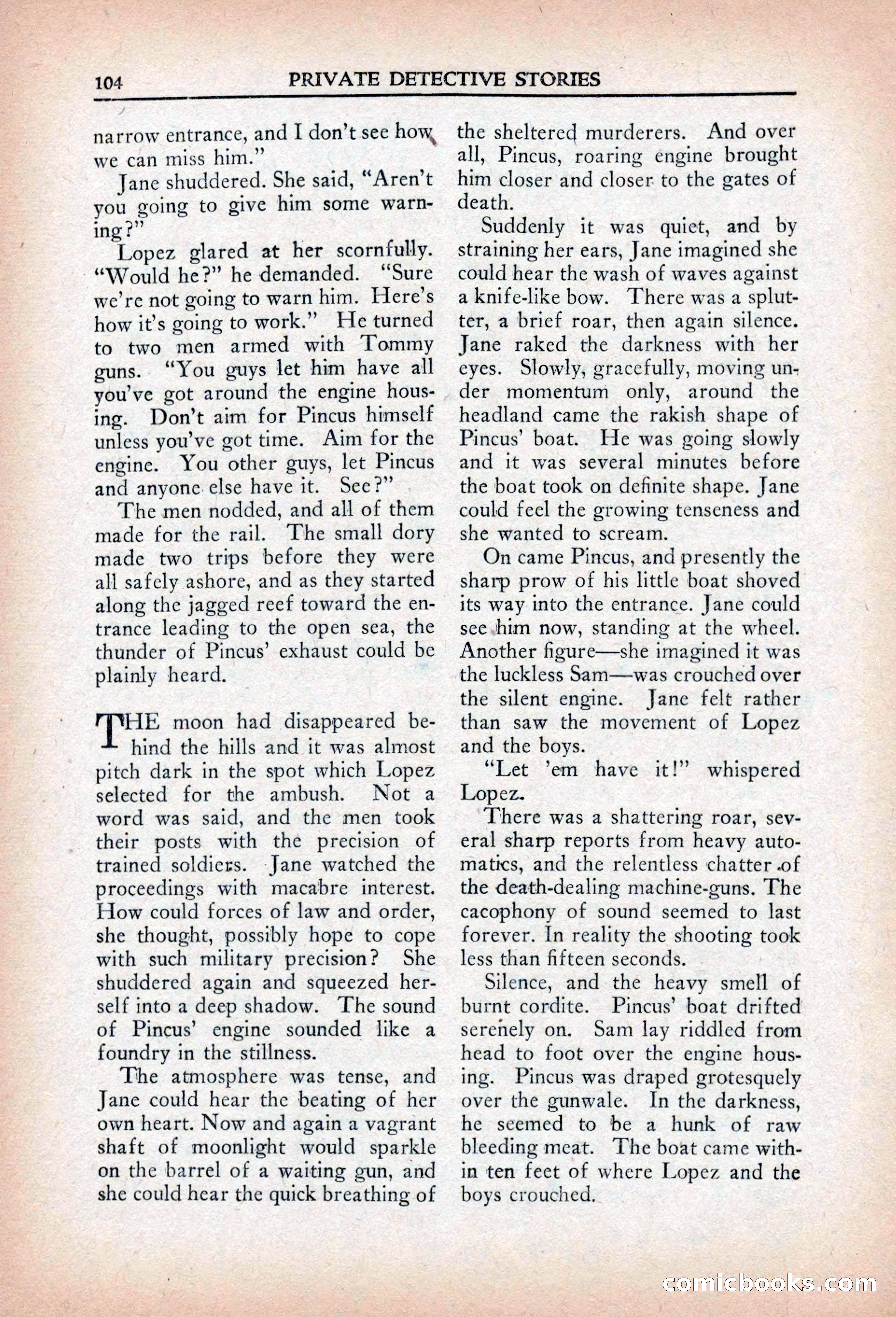 Private Detective Stories, April 1941 — page 106 of 132