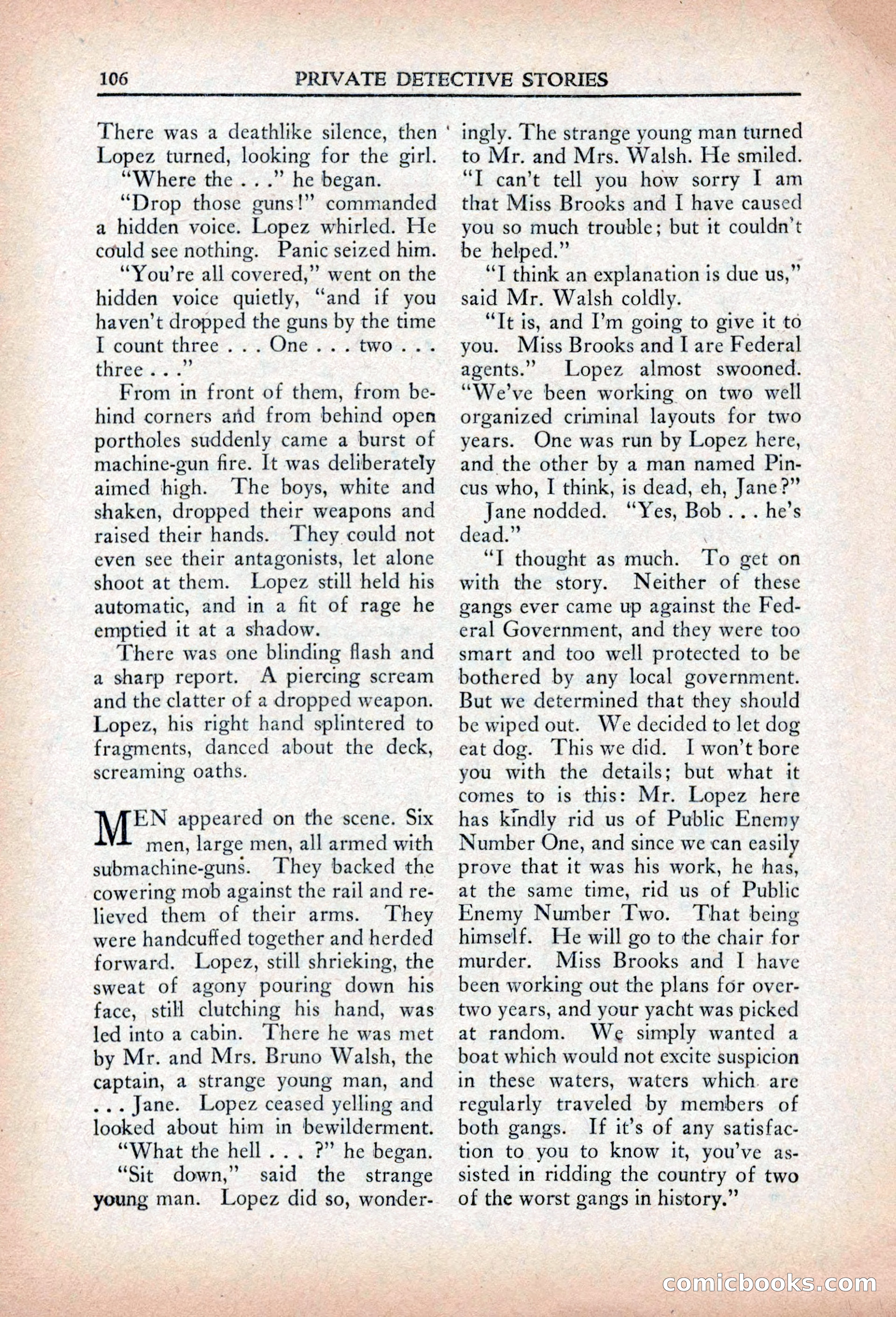 Private Detective Stories, April 1941 — page 108 of 132