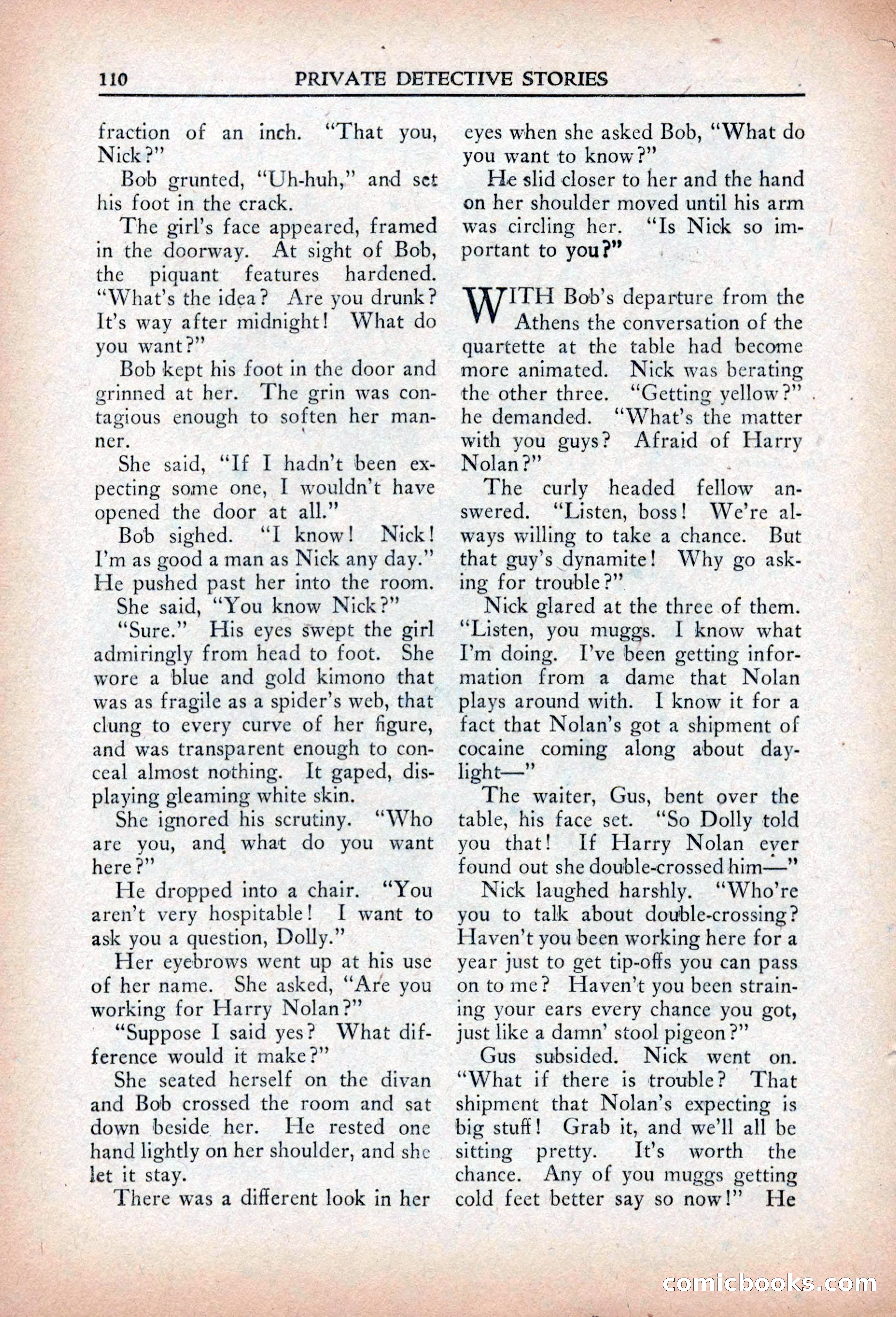 Private Detective Stories, April 1941 — page 112 of 132