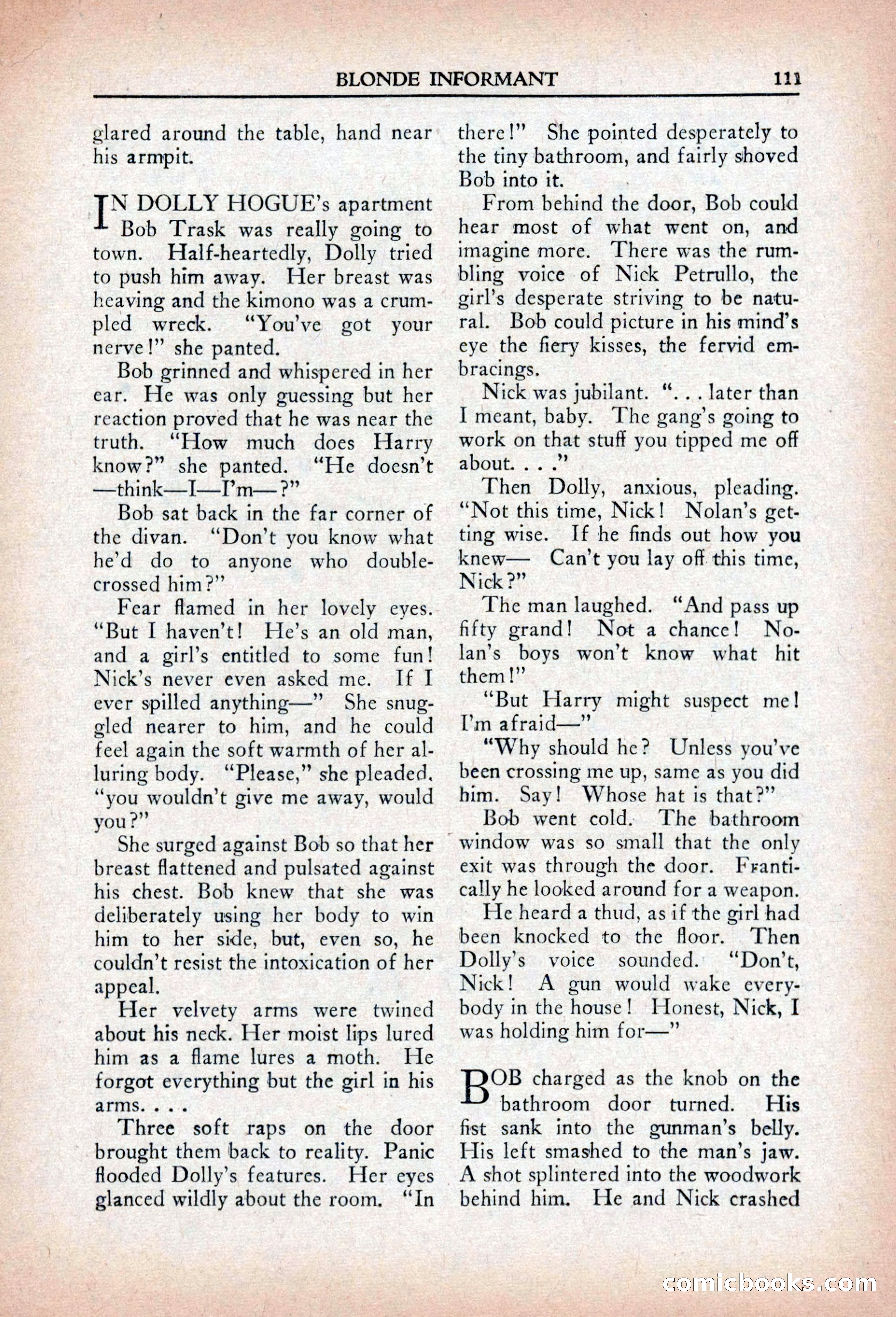 Private Detective Stories, April 1941 — page 113 of 132
