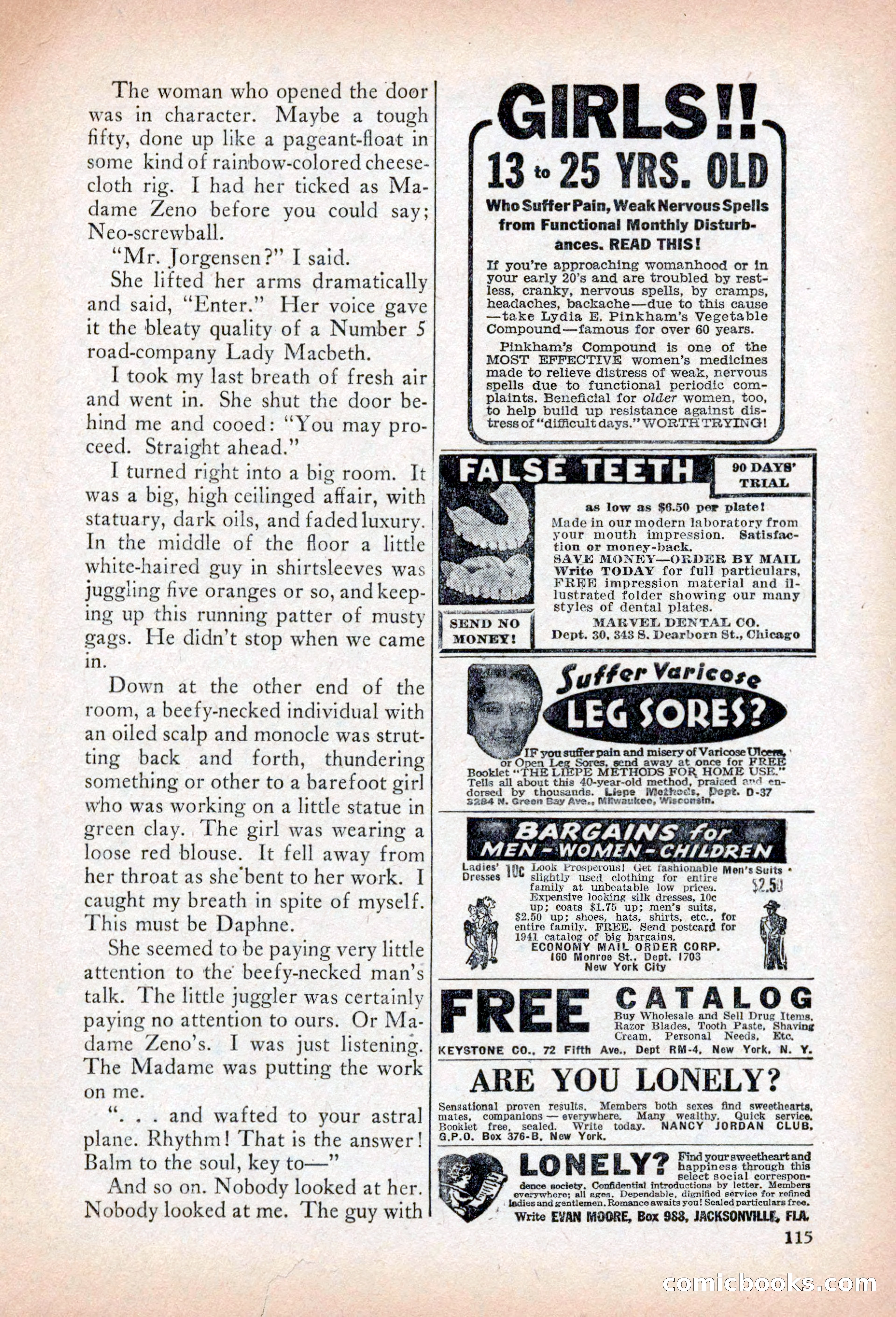 Private Detective Stories, April 1941 — page 117 of 132