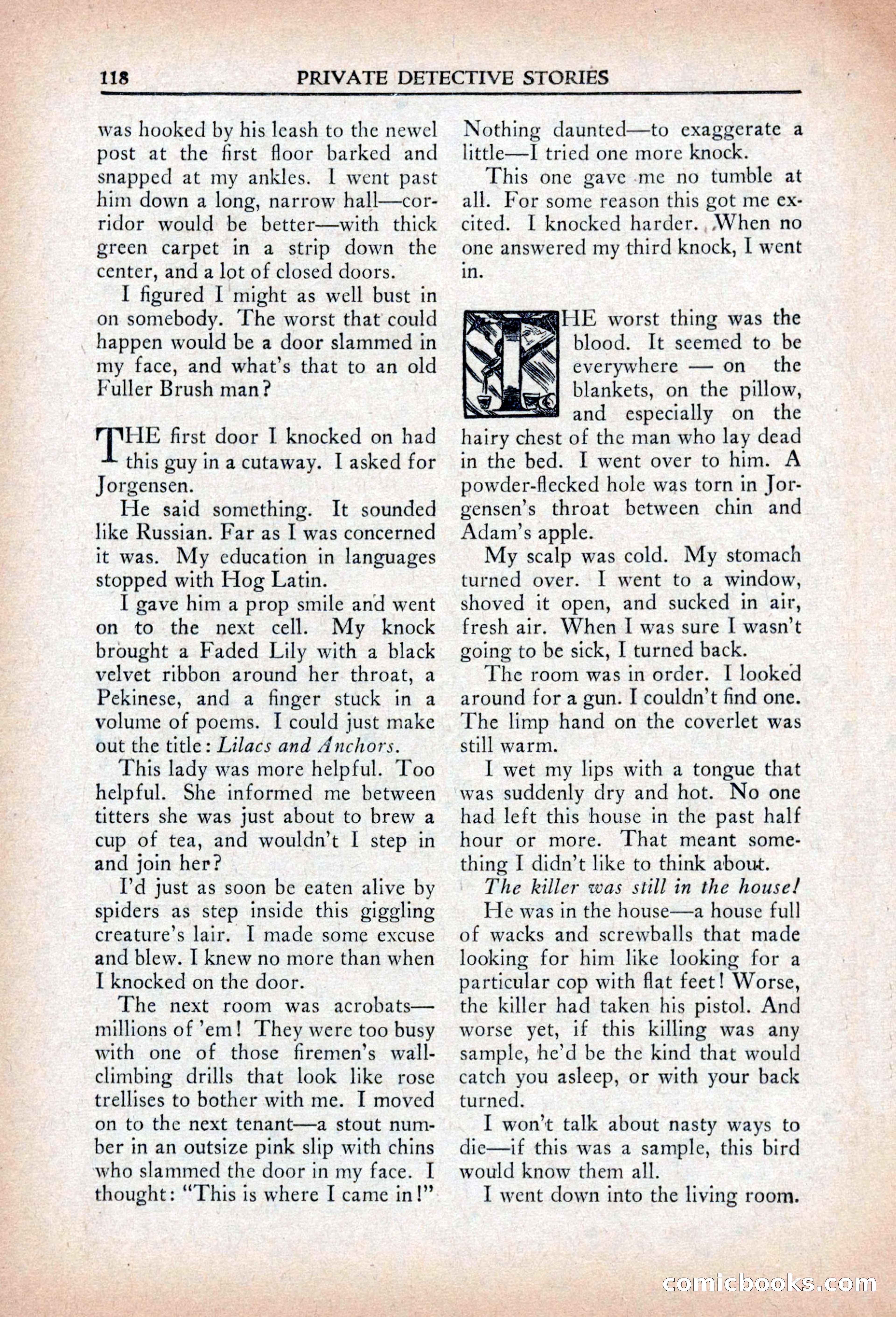 Private Detective Stories, April 1941 — page 120 of 132