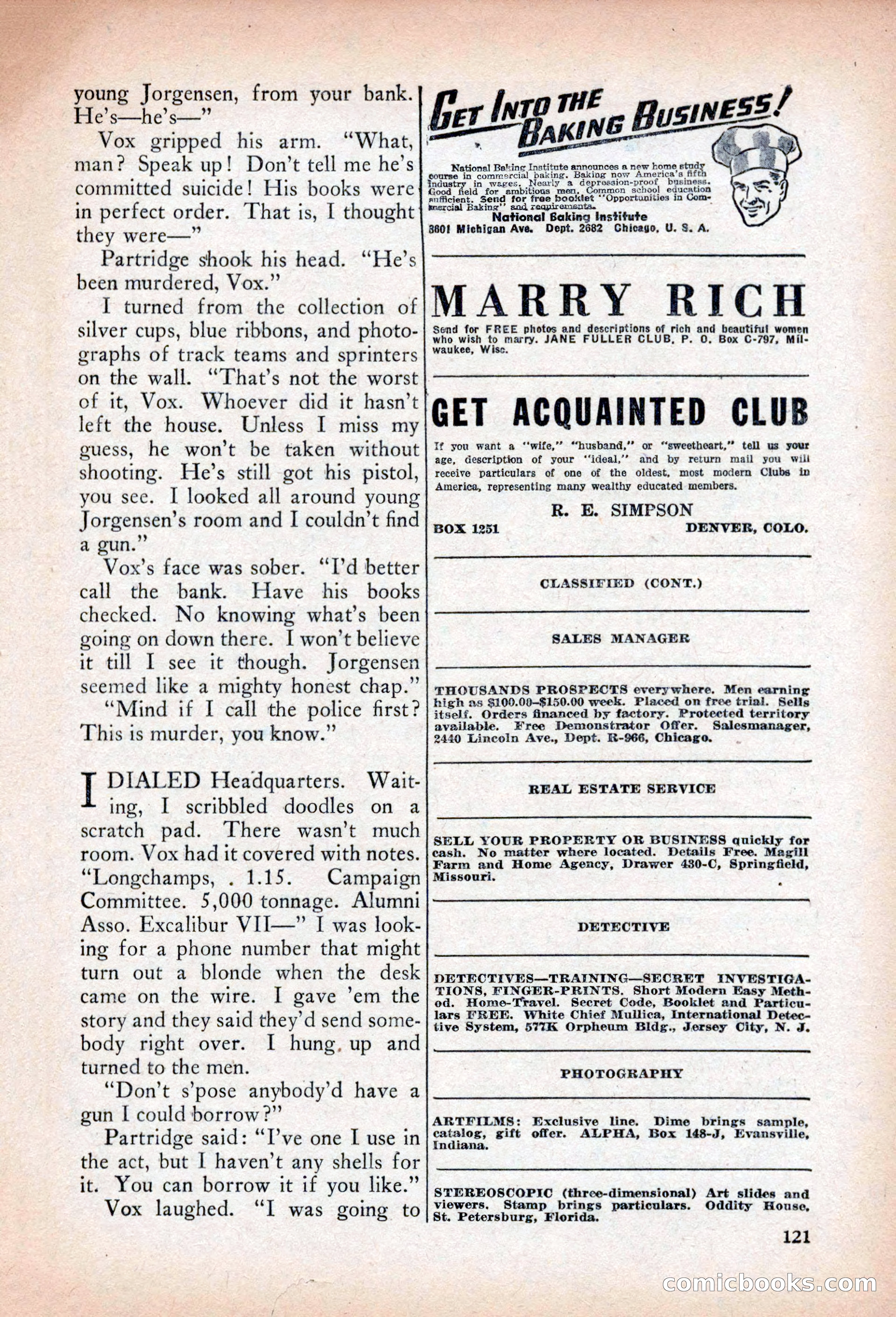 Private Detective Stories, April 1941 — page 123 of 132