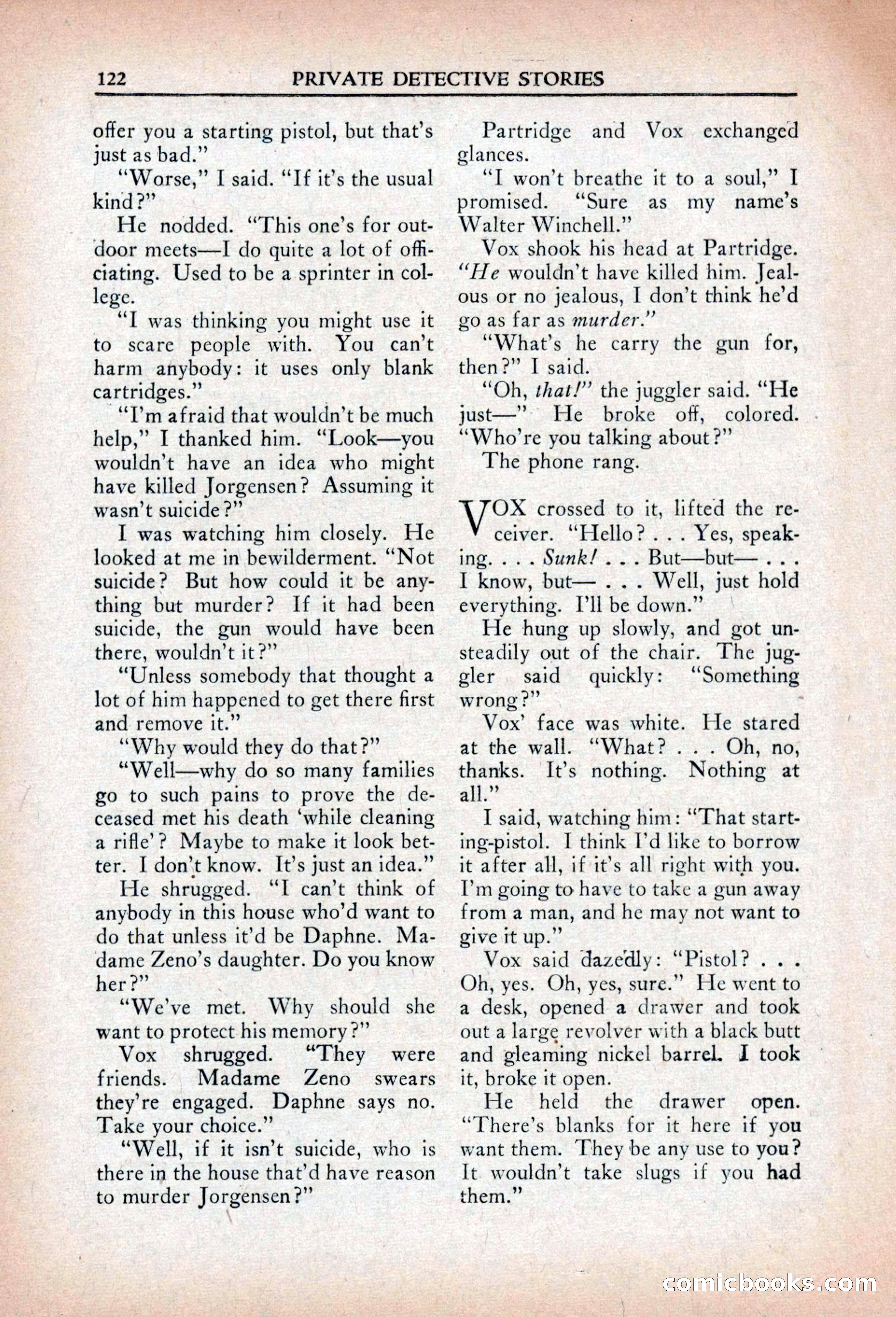 Private Detective Stories, April 1941 — page 124 of 132