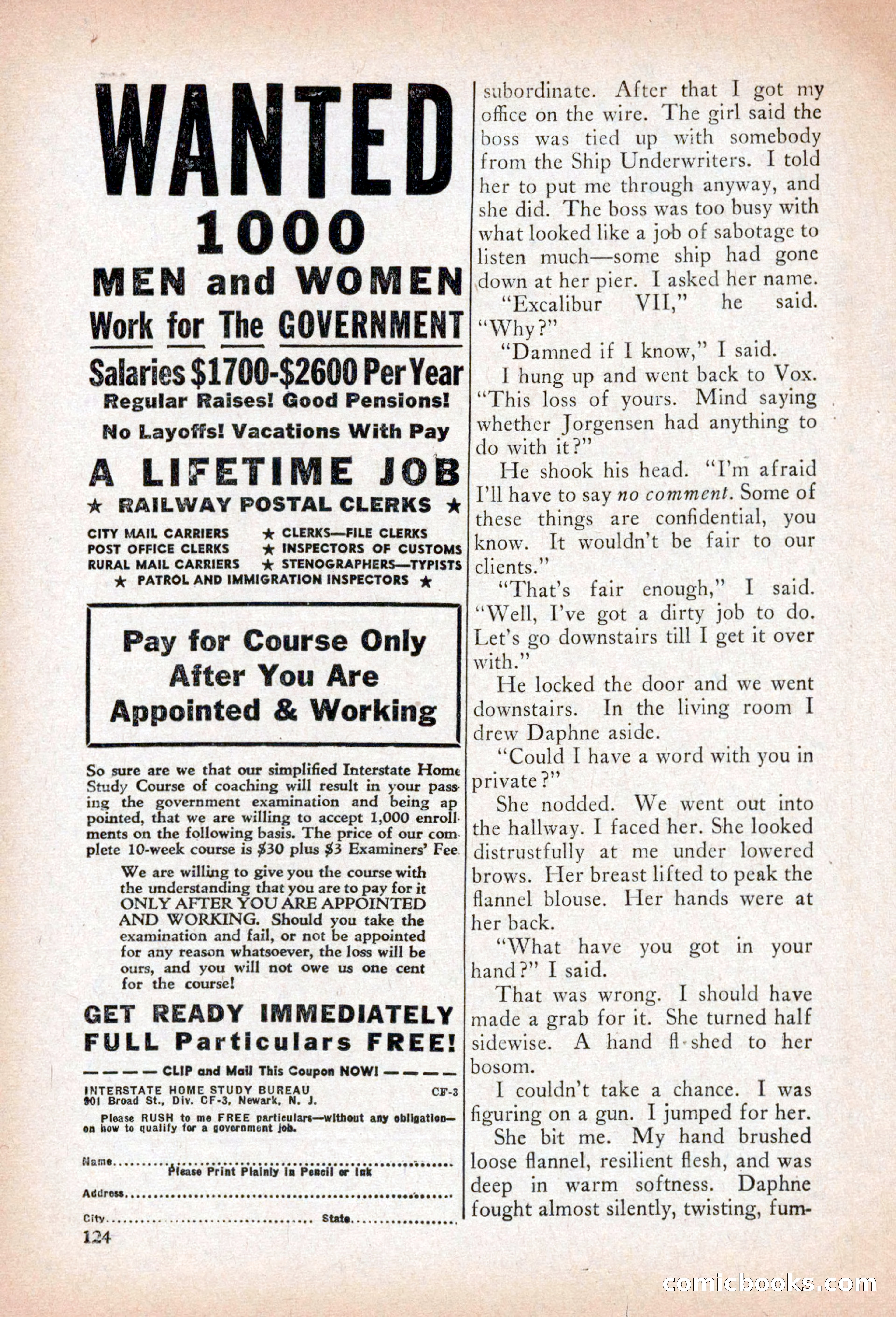 Private Detective Stories, April 1941 — page 126 of 132