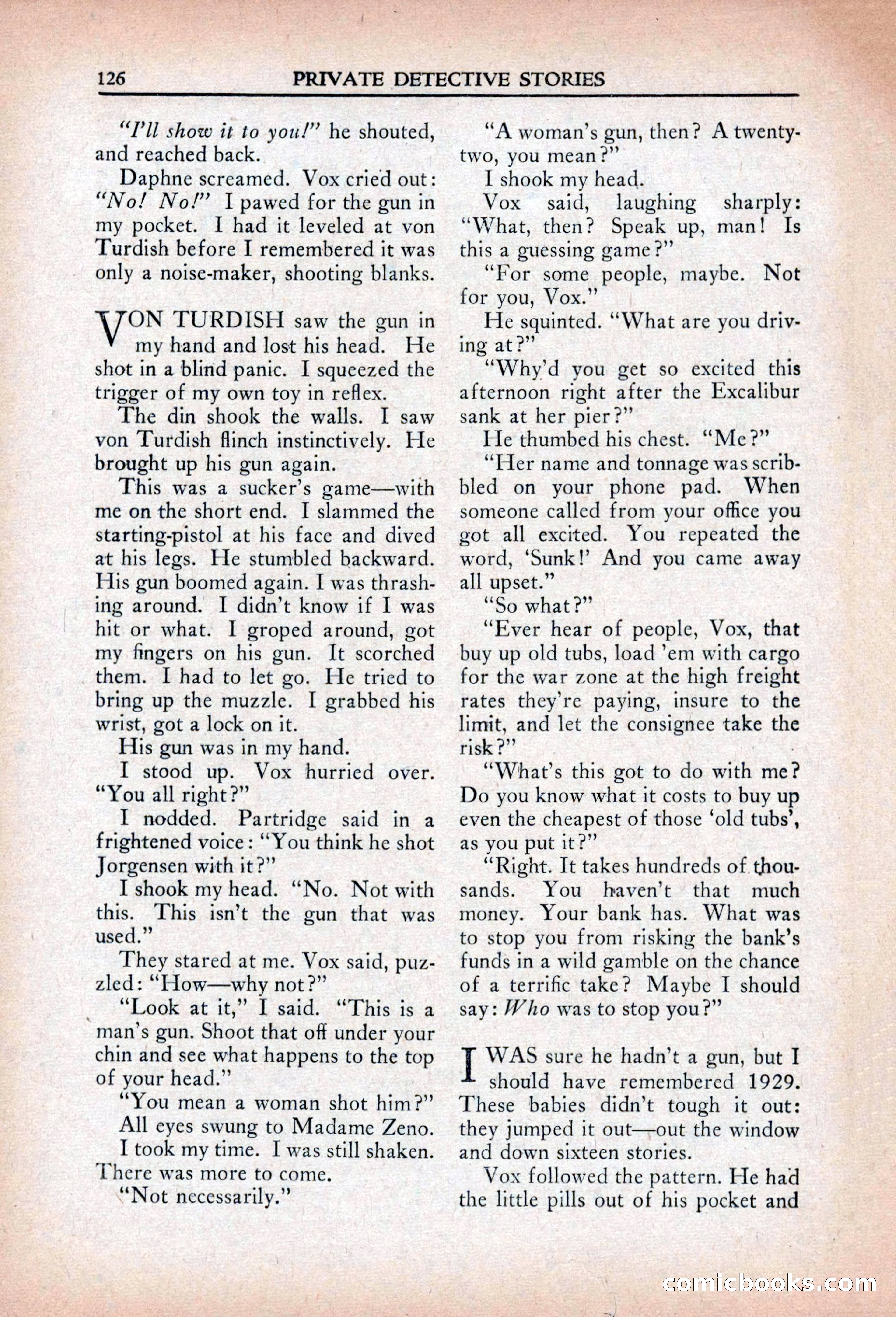 Private Detective Stories, April 1941 — page 128 of 132