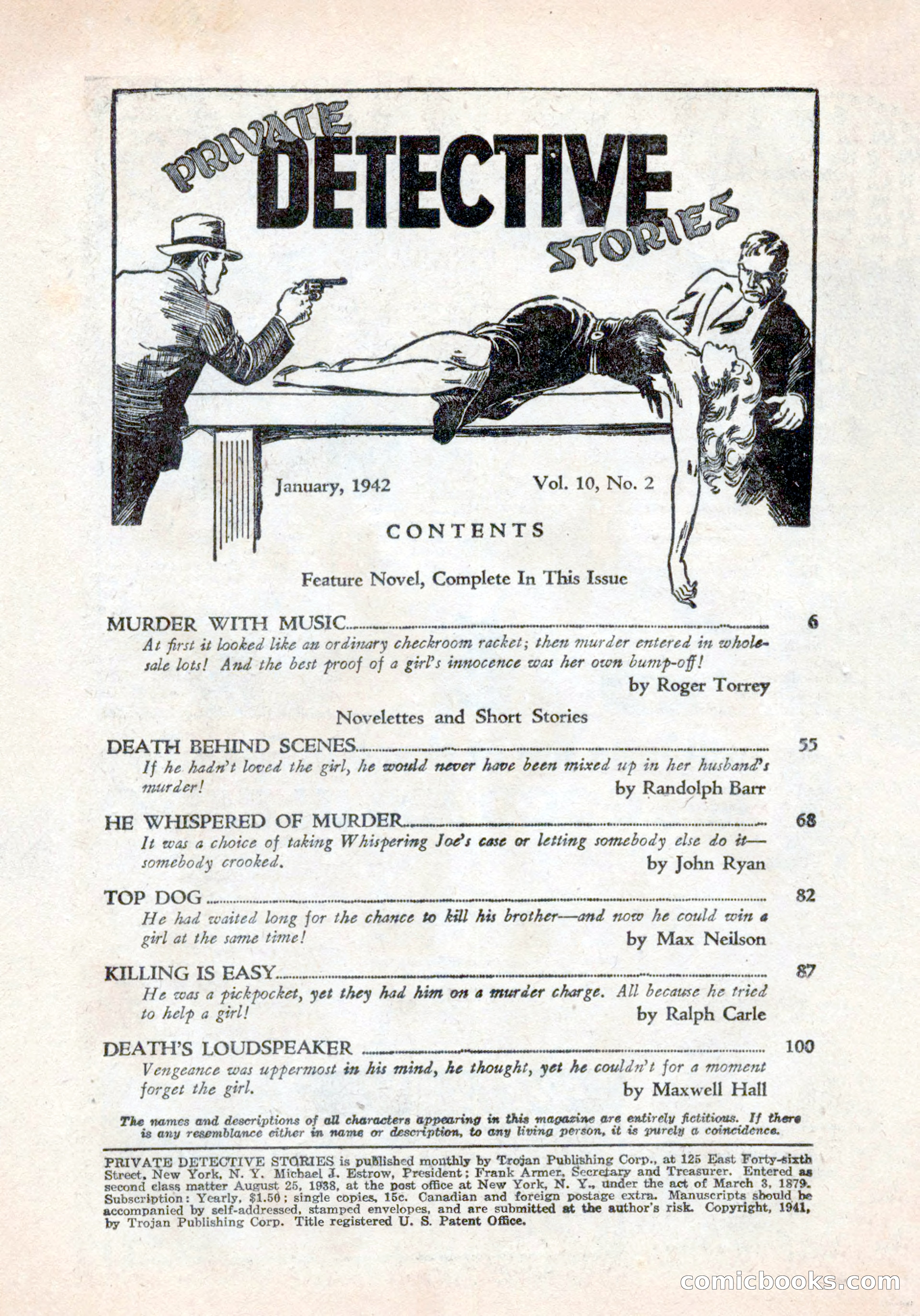 Private Detective Stories, January 1942 — page 4 of 132